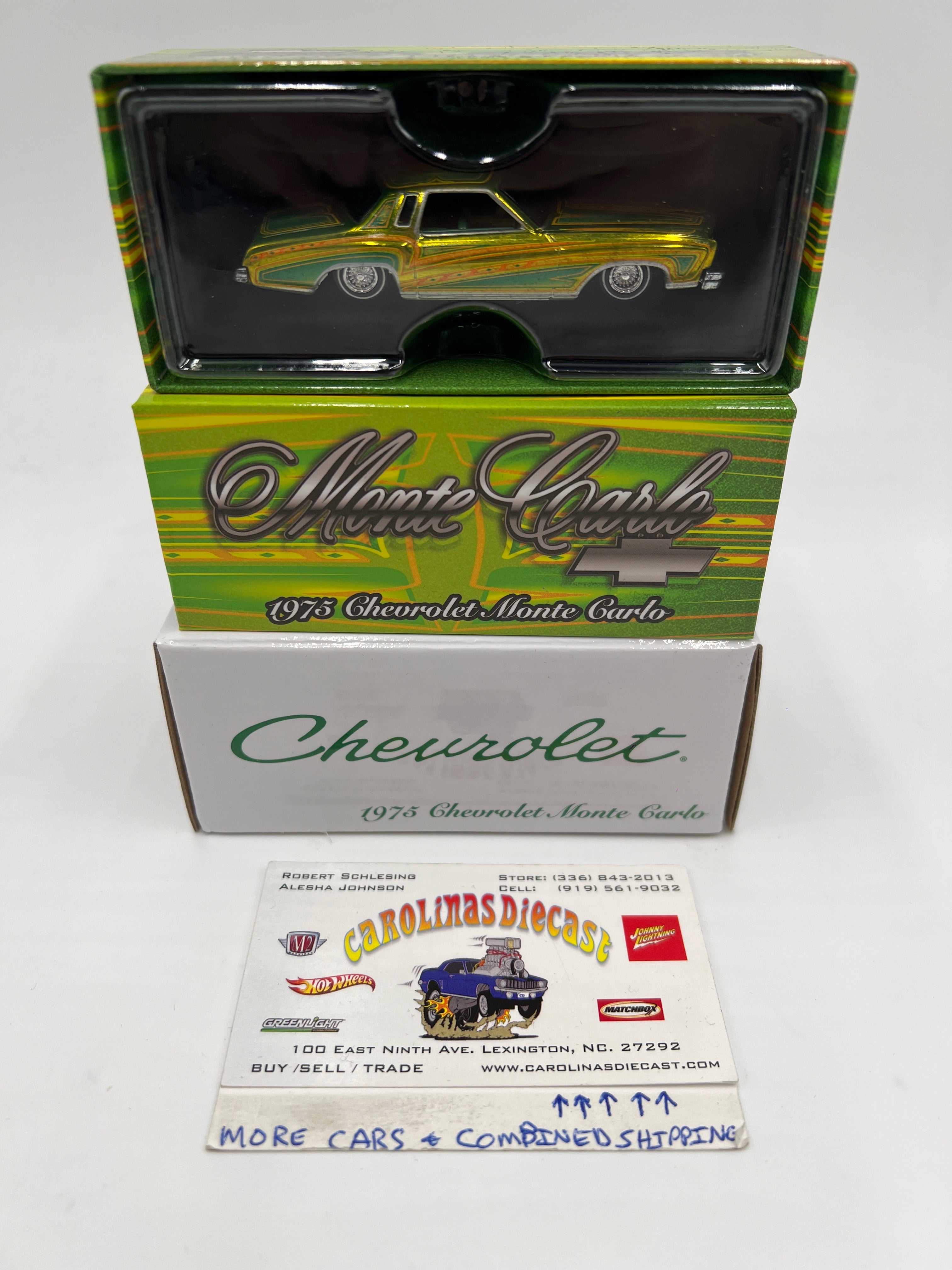 Hot Wheels RLC Lowrider 1975 Chevrolet Monte Carlo Green