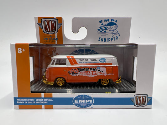 M2 Machines CHASE 1/750 Empi Equipped 1960 VW Delivery Van USA Model Orange/White R60