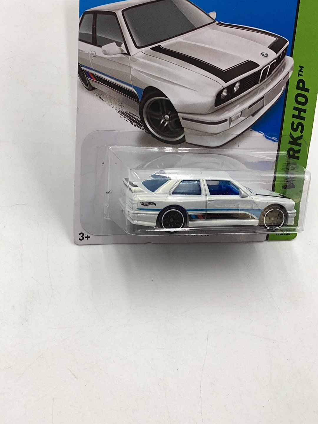 2014 hot wheels #195 92 Bmw M3 White K-Days