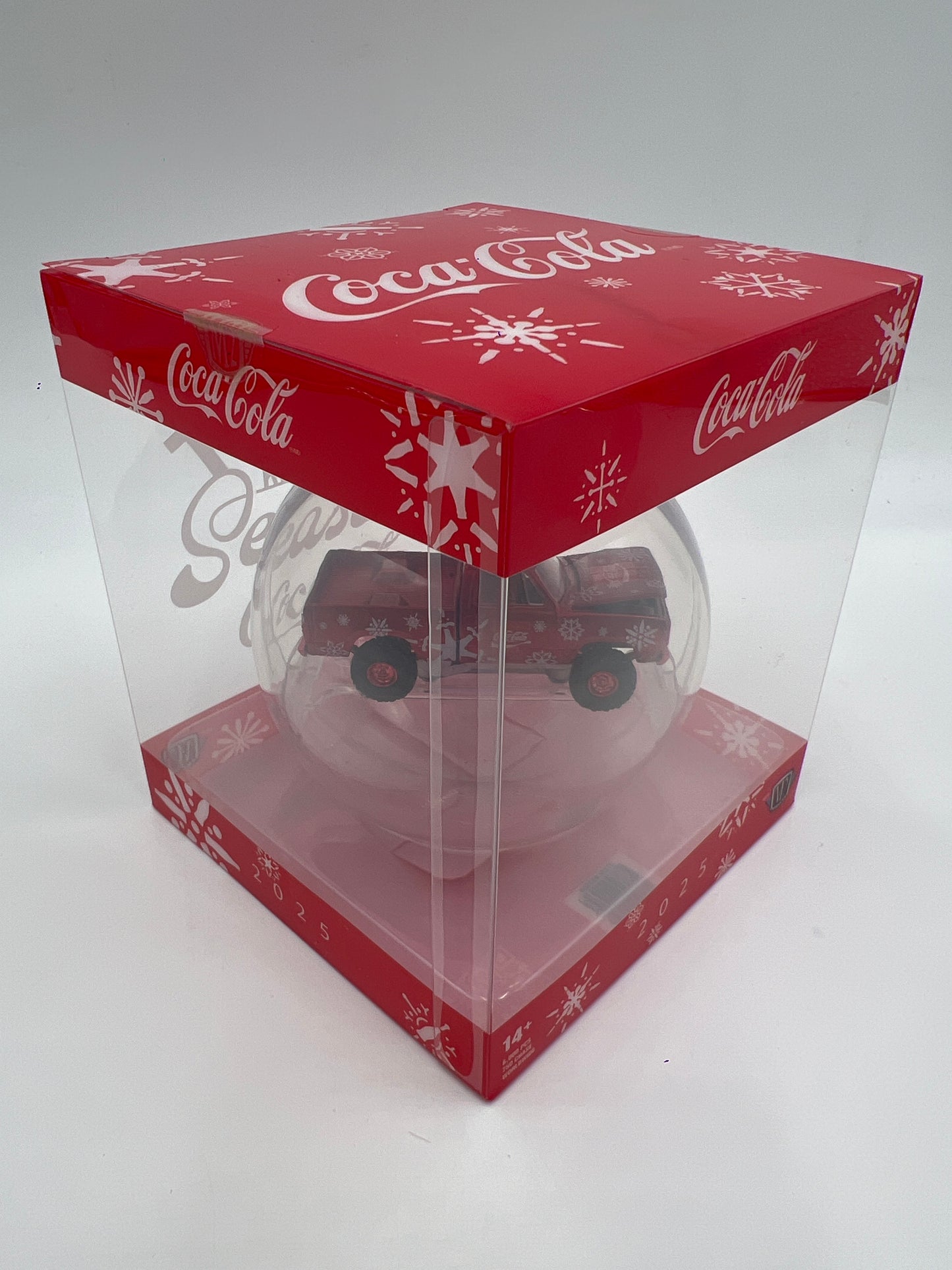 2025 M2 Machines Coca Cola Holiday Christmas Ornaments CHASE 1974 Dodge W200 Power Wagon Red
