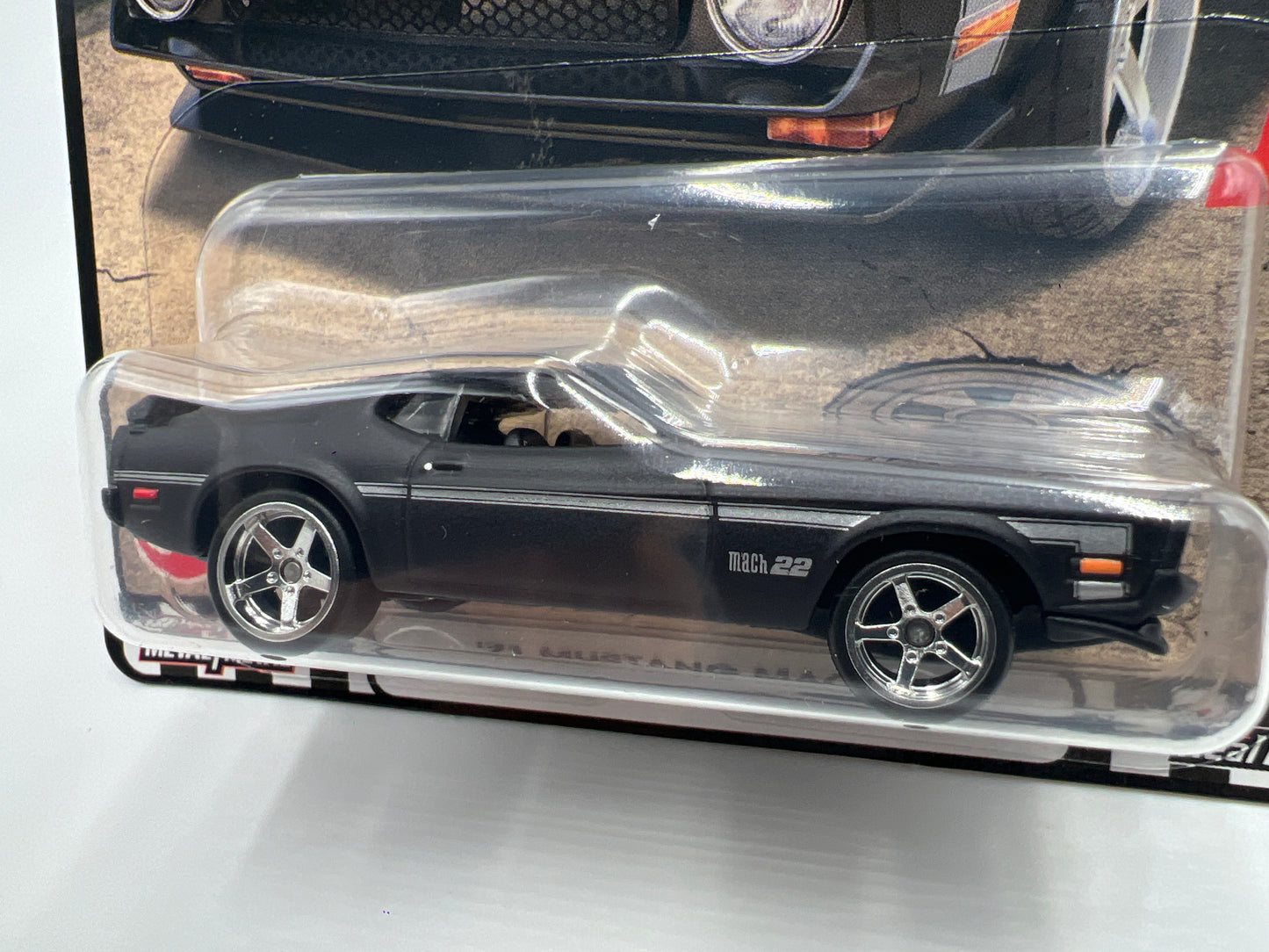 Hot Wheels Premium Boulevard #56 71 Mustang Mach 1 Matte Black 265B