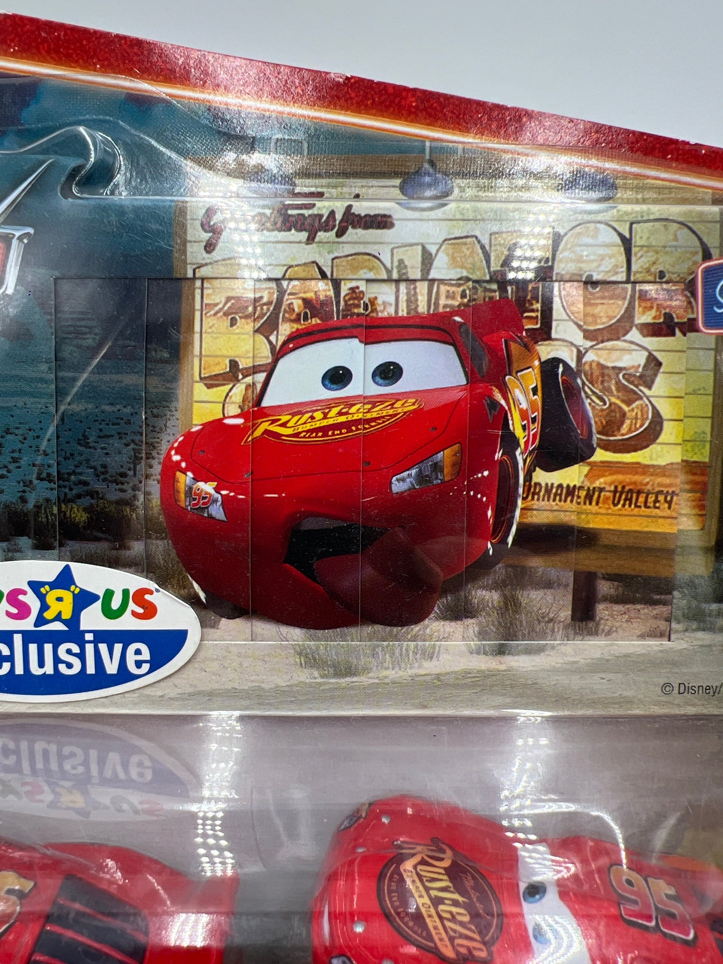 Disney Pixar Cars Supercharged Movie Doubles Toys R Us Exclusive Lightning McQueen & Tongue McQueen