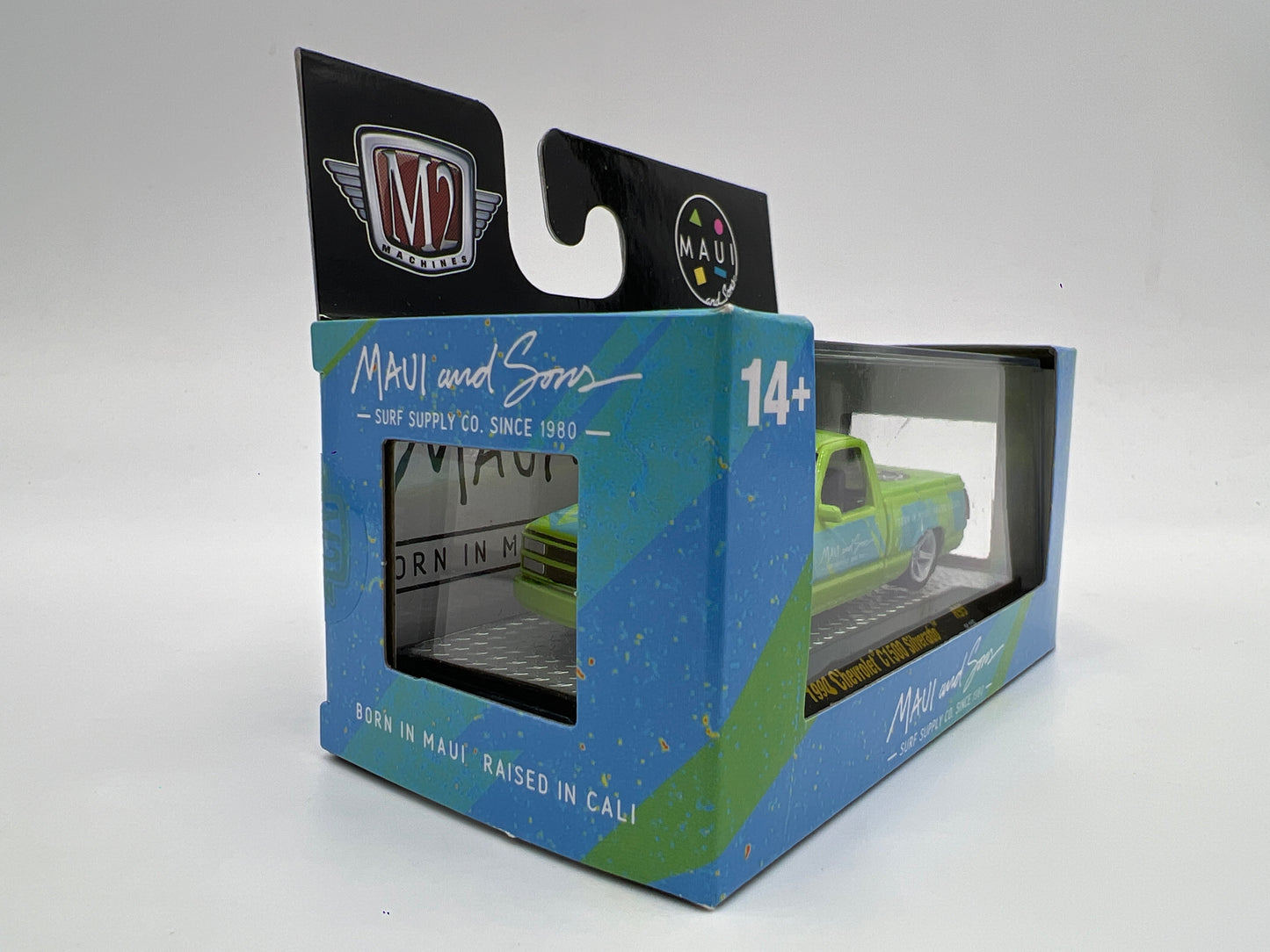 M2 Machines Maui And Sons 1990 Chevrolet C1500 Silverado Green R95