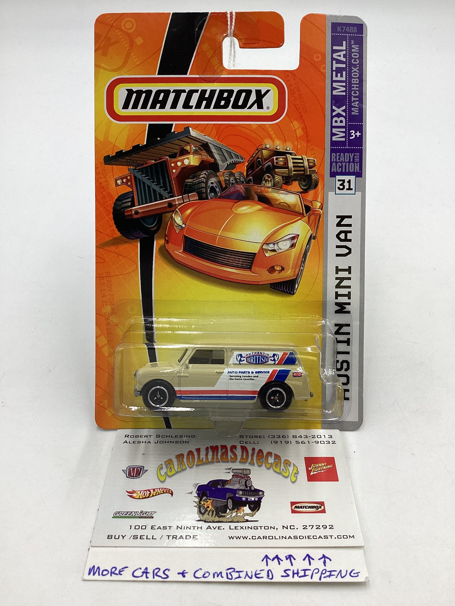 Matchbox MBX Metal #31 Austin Mini Van Tan 207F