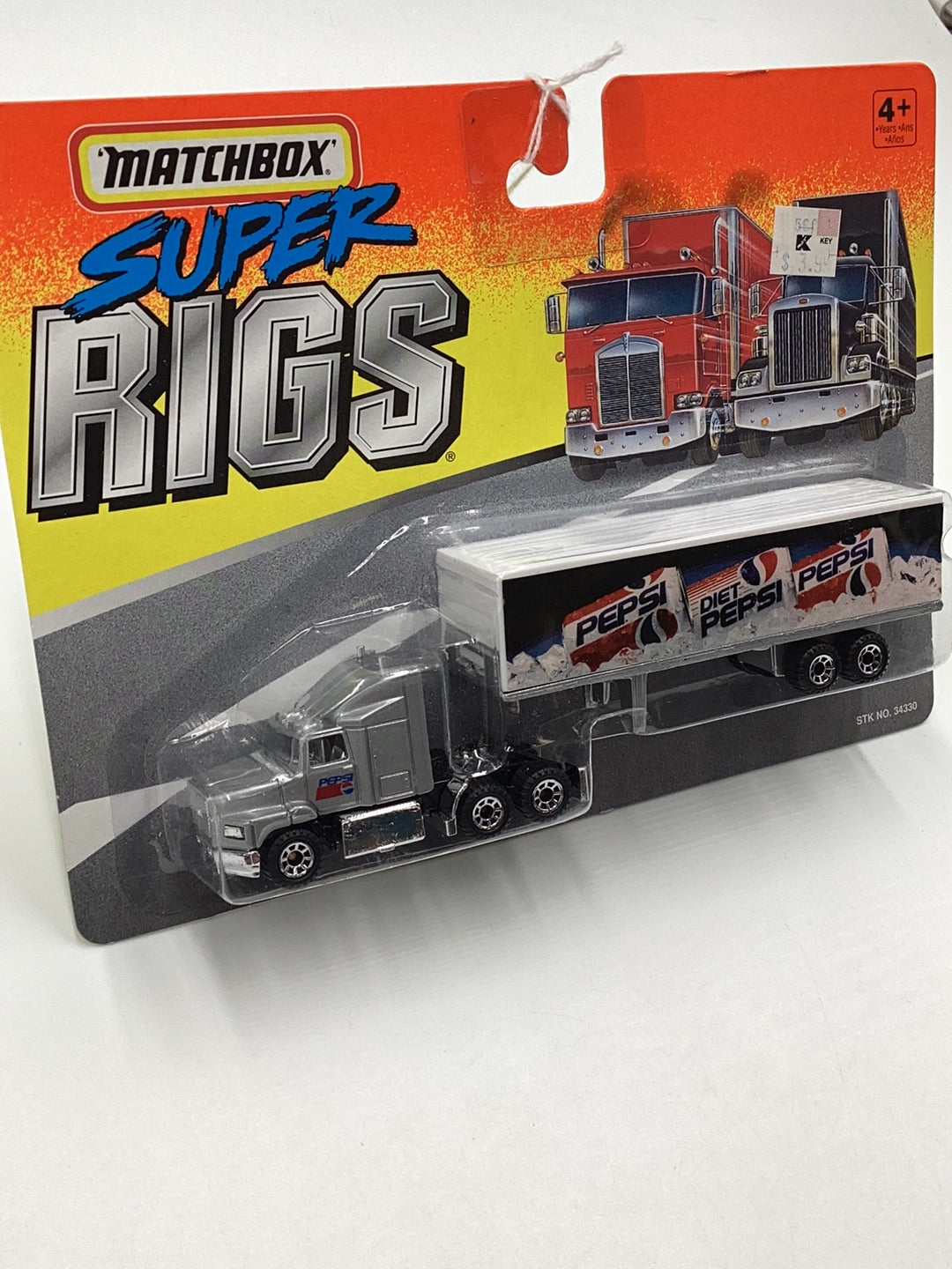 Matchbox Super Rigs Diet Pepsi Ford Aeromax Silver Cab 168O