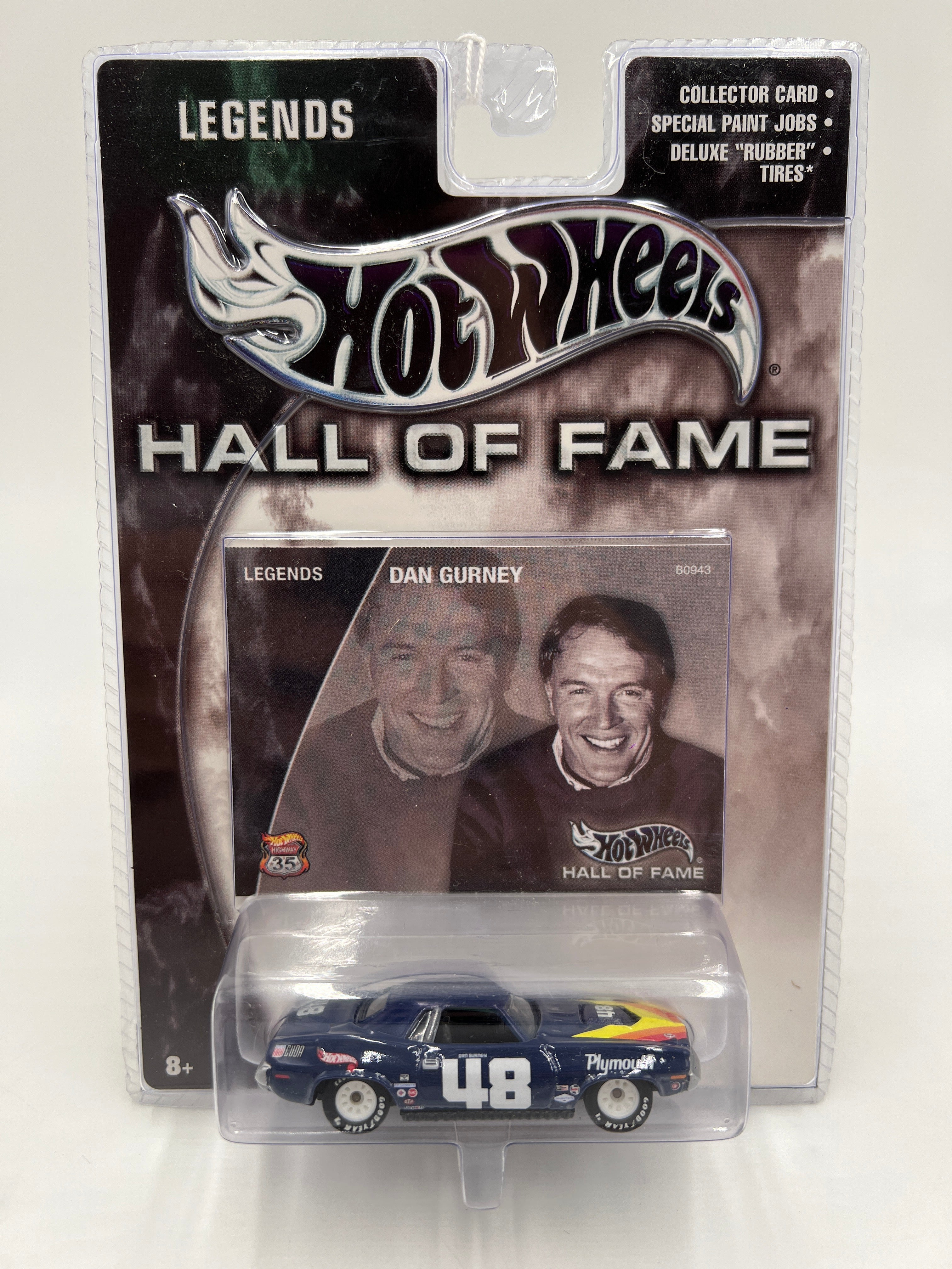 Hot Wheels Hall of Fame Legends Dan Gurney 1970 Plymouth AAR Cuda
