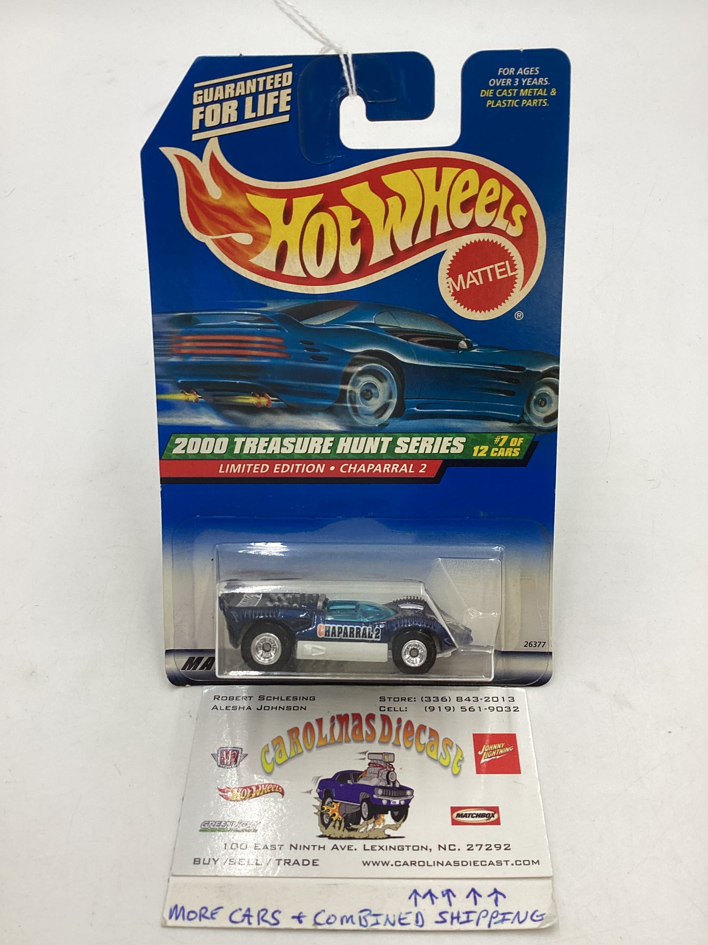 2000 Hot Wheels Treasure Hunt Series 7/12 Chaparral 2 #055 273H