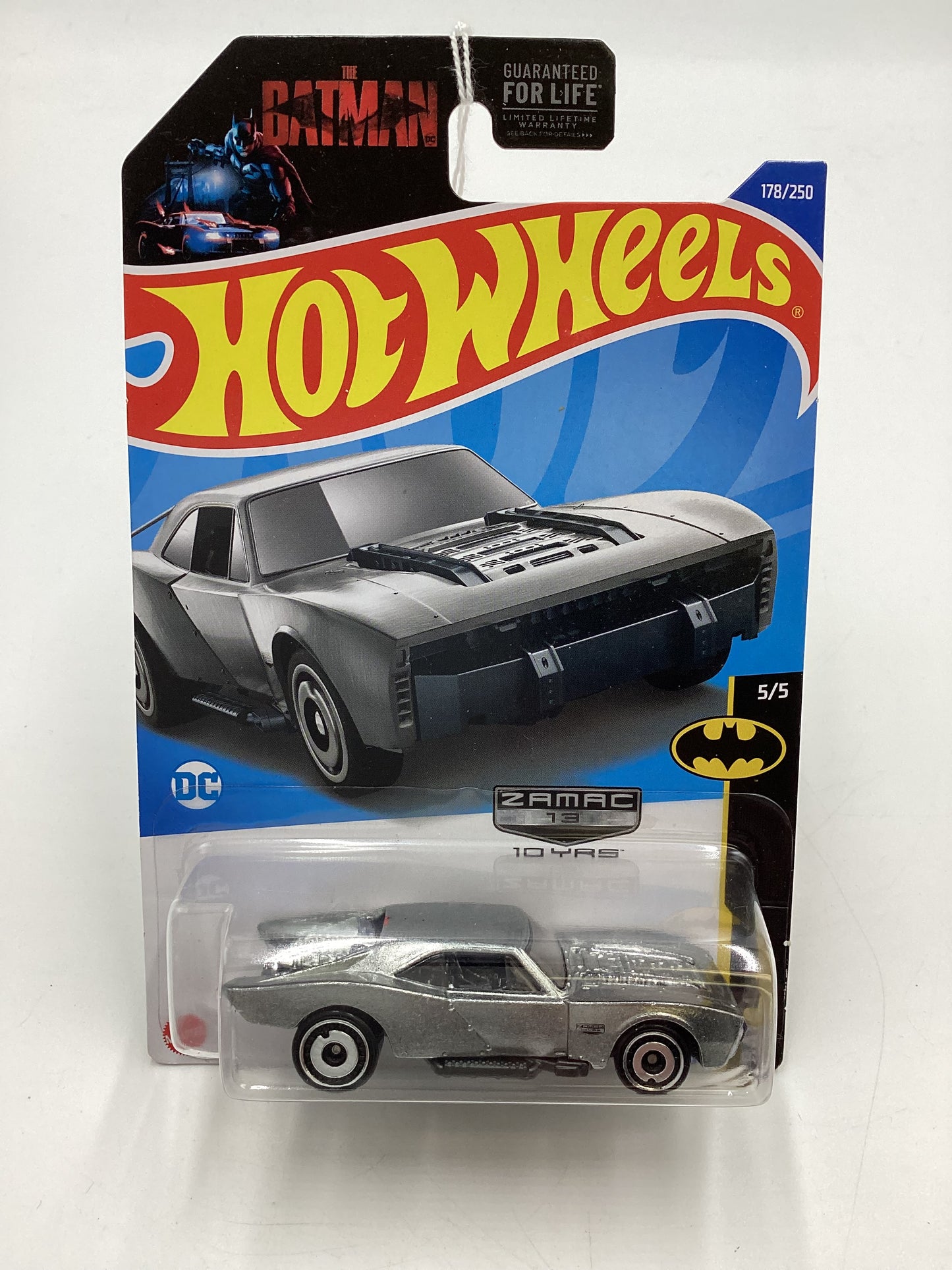 2022 Hot Wheels #178 Zamac 10 Years Batman Batmobile 148H