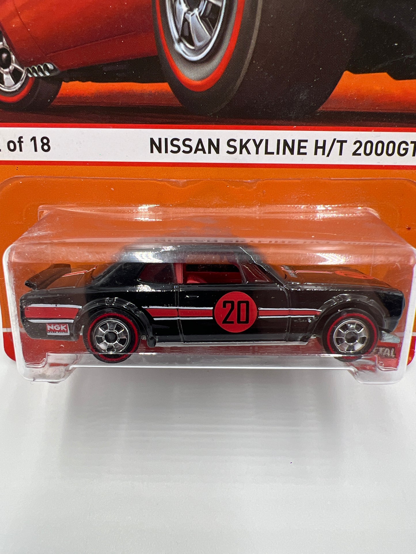 Hot Wheels Heritage Redline #2 Nissan Skyline H/T 2000GT-X Black Cracked Blister SR