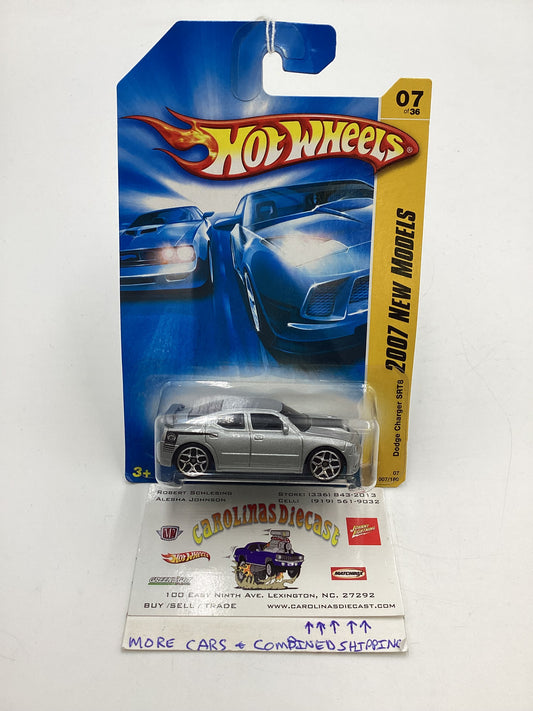 2007 Hot Wheels New Models #7 Dodge Charger SRT8 Silver 50A