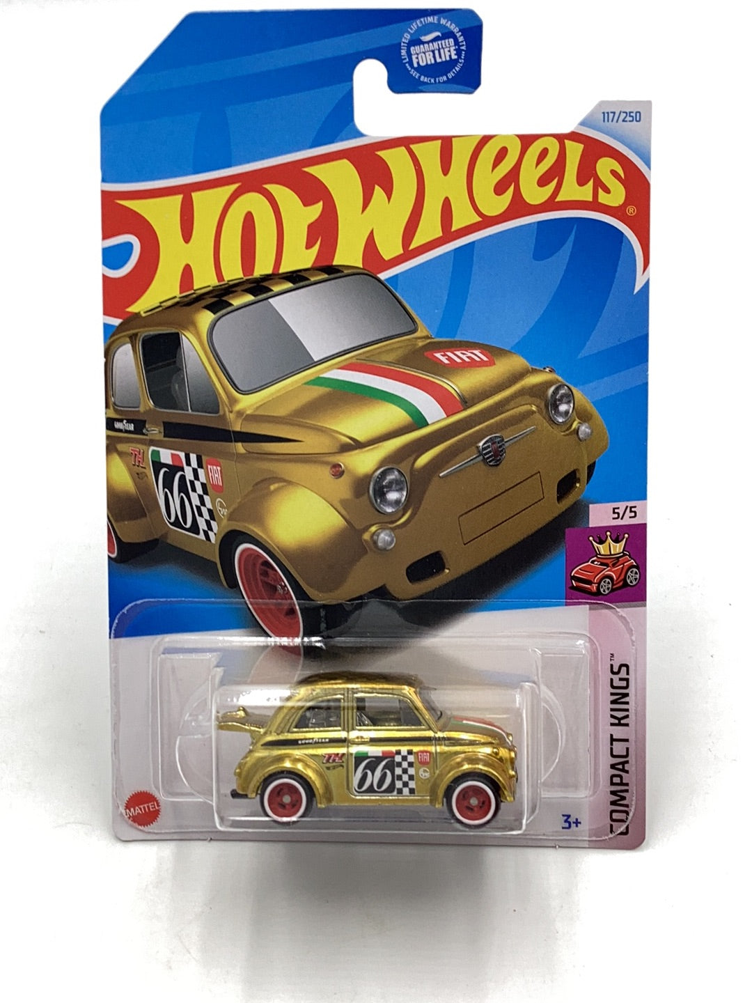 2024 Hot Wheels Super Treasure Hunt #117 60s Fiat 500D Modificado with protector