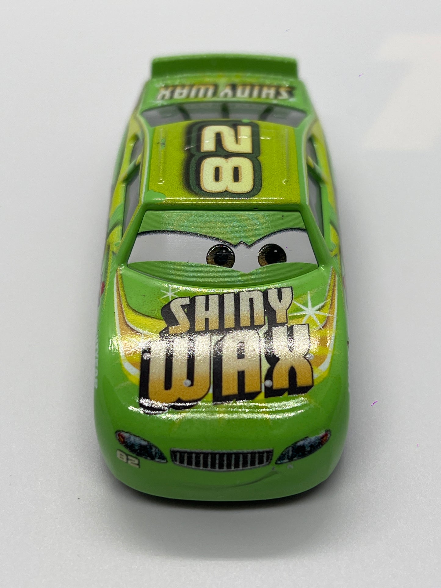 Disney Pixar Cars #82 Darren Leadfoot Shiny Wax Green Loose