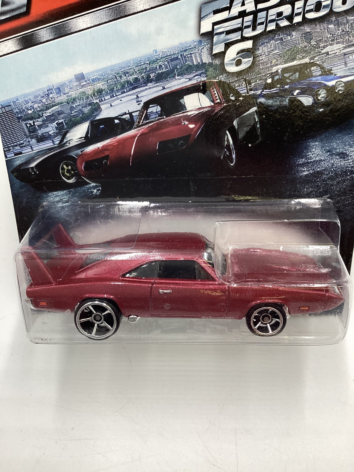2015 Hot Wheels Fast & Furious 69 Dodge Charger Daytona Dark Red 69E