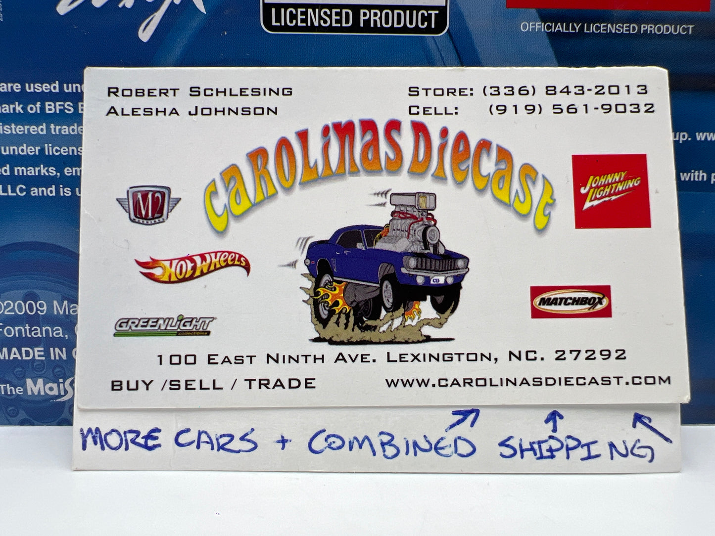 Maisto 1/64 All Stars Elite Transport Police Flatbed & 1959 Chevrolet Impala Orange Loose Blister