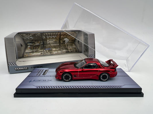 Tarmac Works x Global 64 CHASE PRIX Mazda RX-7 FD3S Mazdaspeed A-Spec ESDER Chrome Red