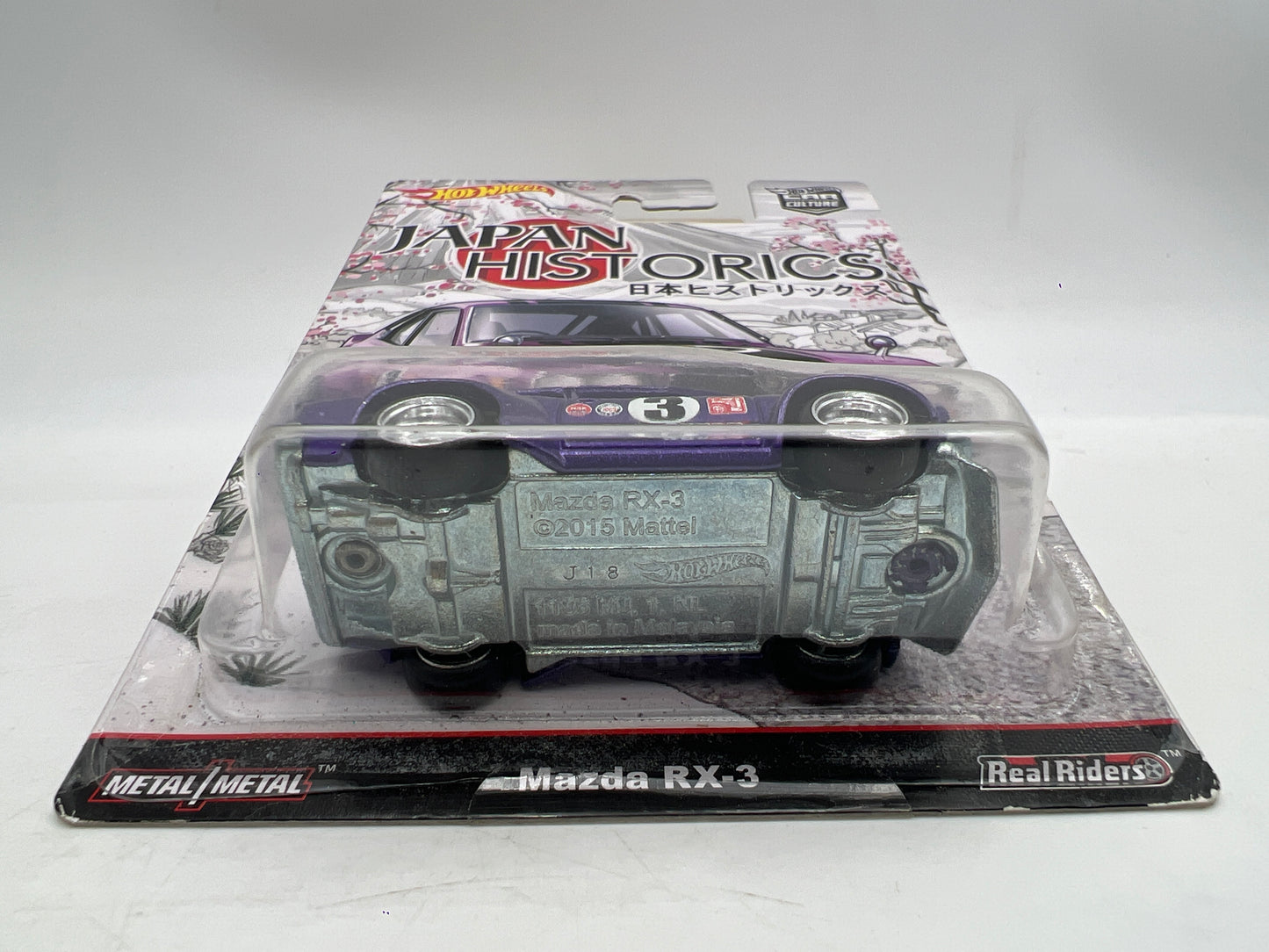 Hot Wheels Premium Japan Historics #5 Mazda RX-3 Purple W/Protector