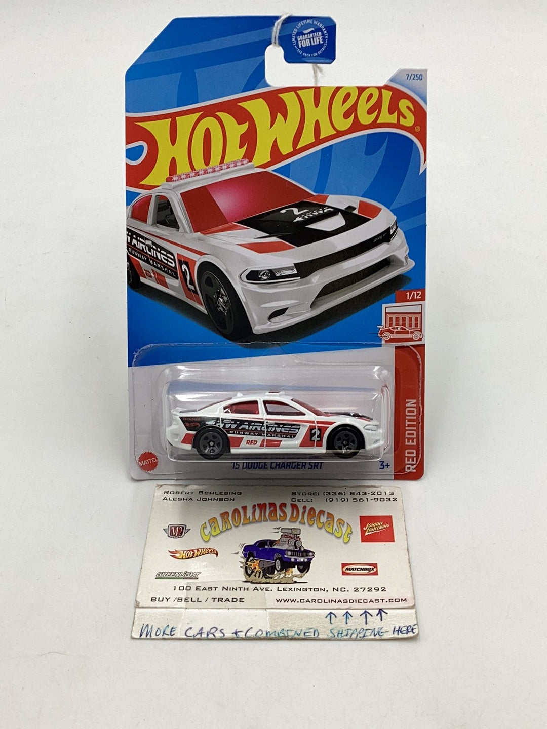 Hot wheels Target Red #7 15 Dodge Charger SRT