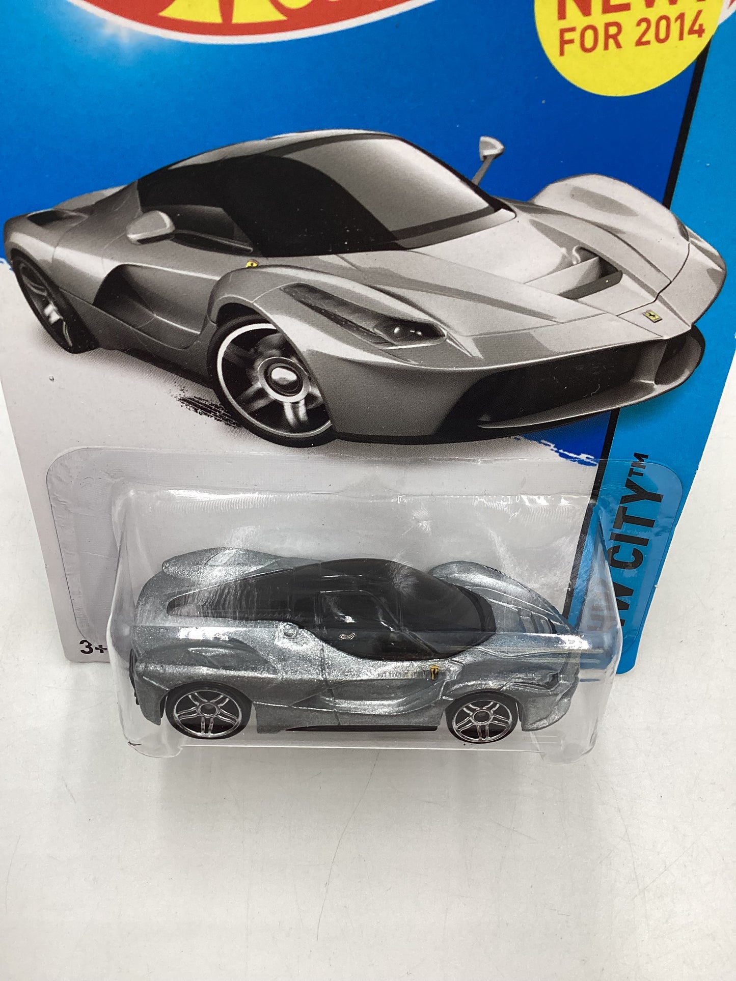 2014 Hot wheels #038 Laferrari Silver w/Protector