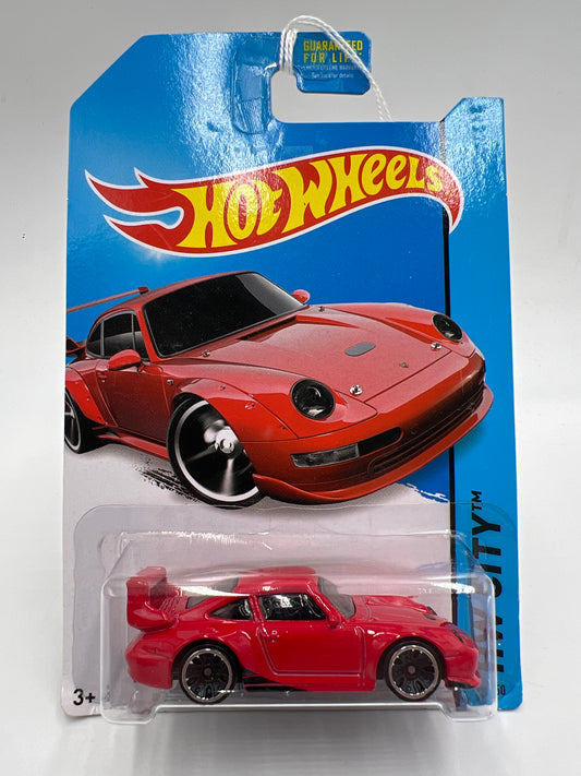 2014 Hot Wheels City #27 Porsche 993 GT2 Red