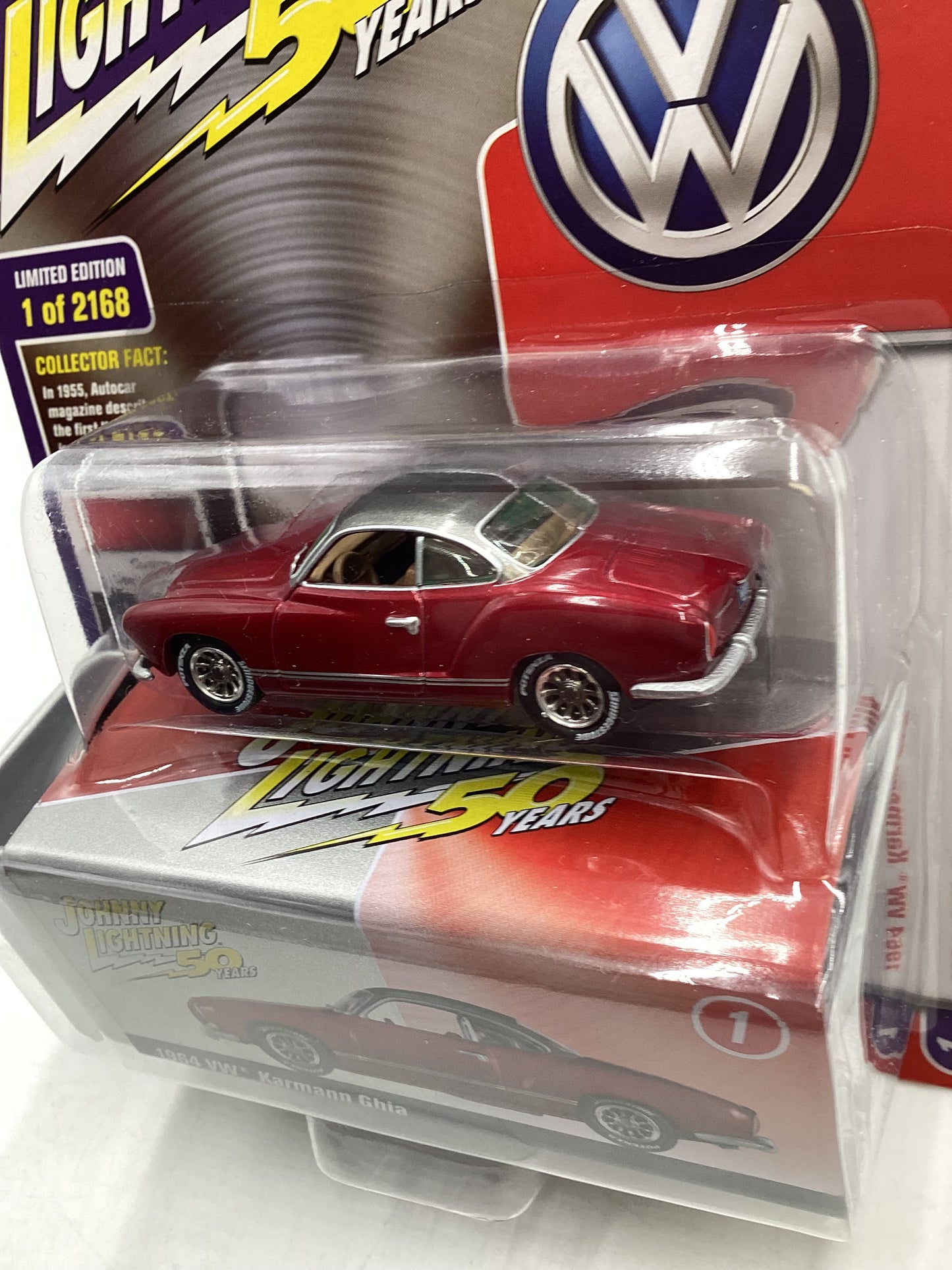 Johnny Lightning 50 Years VW 1964 Karmann Ghia 229C