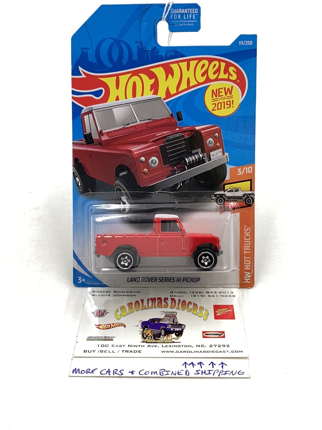 2019 hot wheels #111 Land Rover Series III Pickup 63C