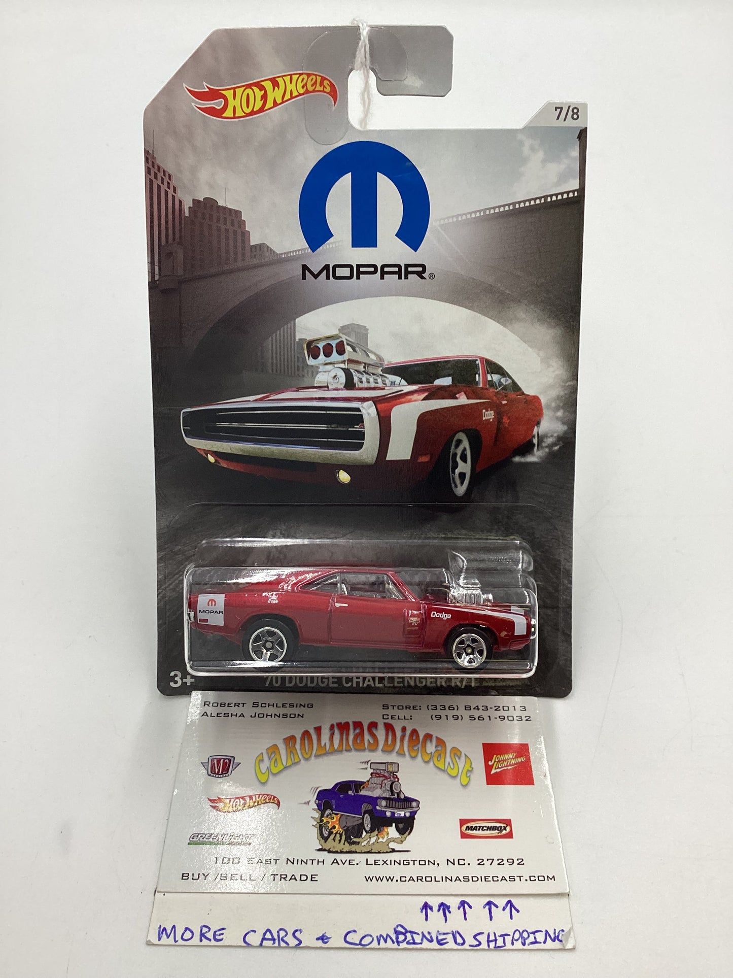 Hot wheels Exclusive Mopar Series #7 70 Dodge Challenger (Charger Misprint) R/T Red