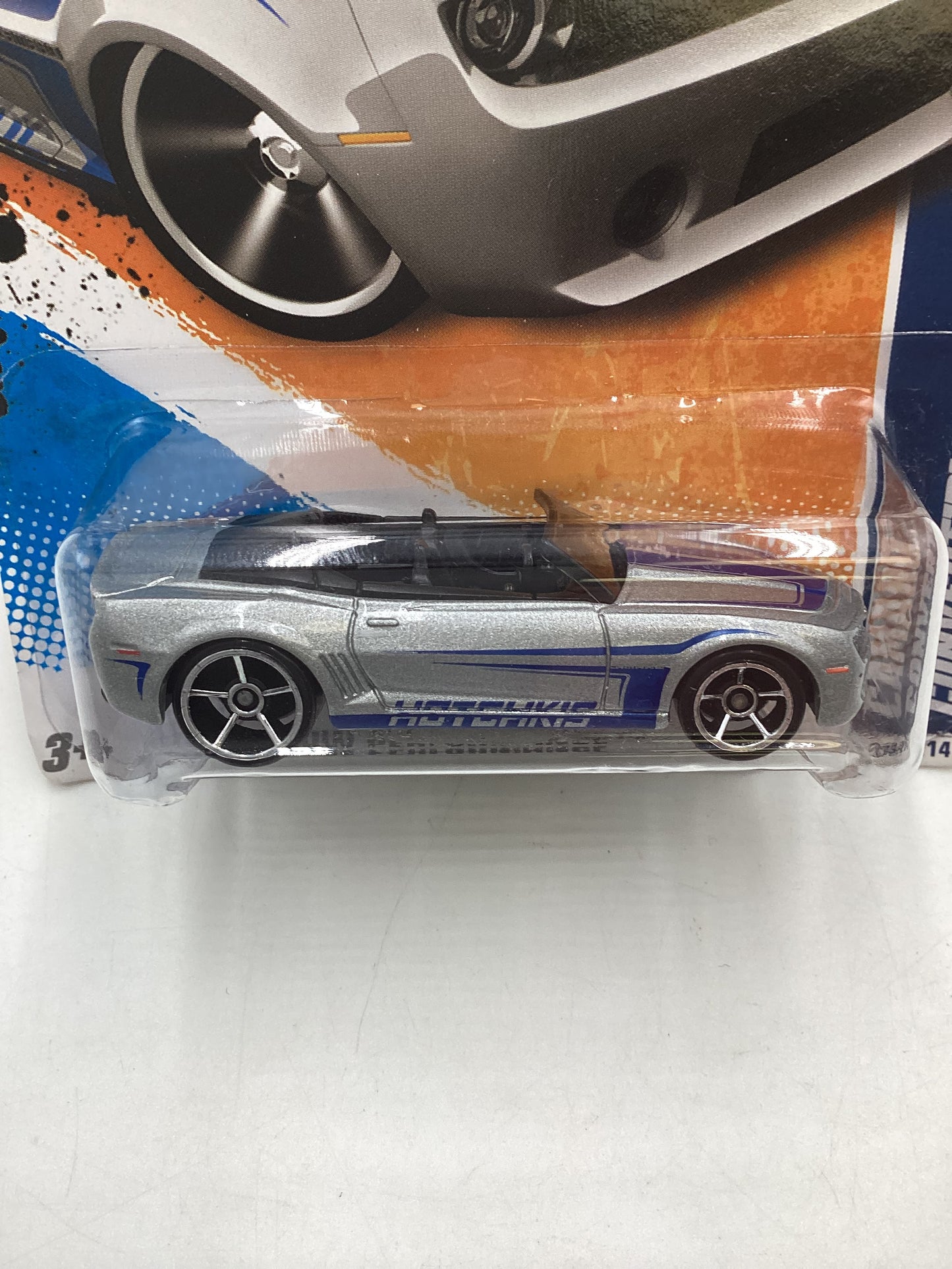 2011 Hot wheels #109 Silver Camaro Convertible Concept 16H