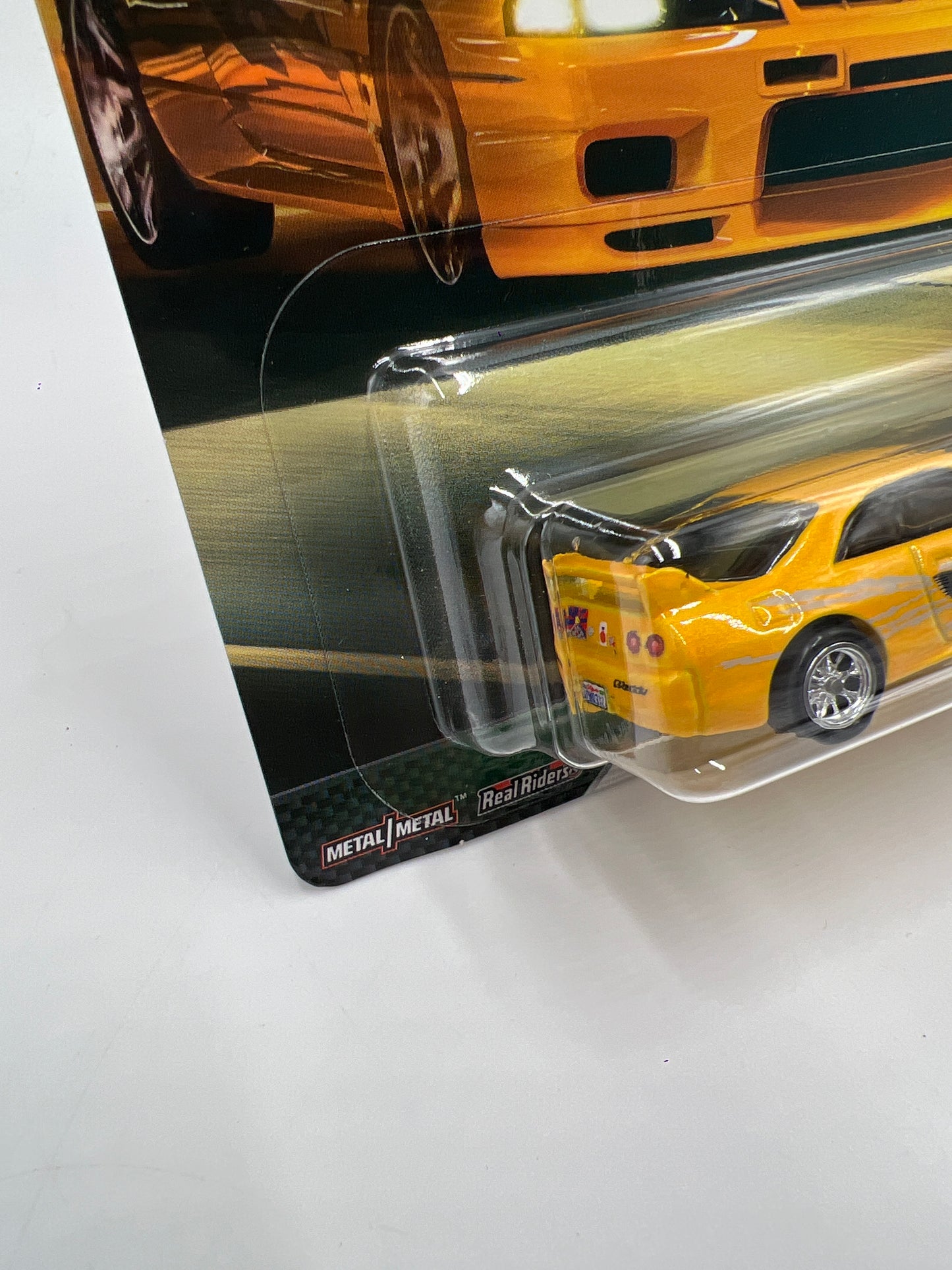 Hot Wheels Fast & Furious Original Fast #5 Nissan Skyline GT-R BCNR33 Yellow W/Protector