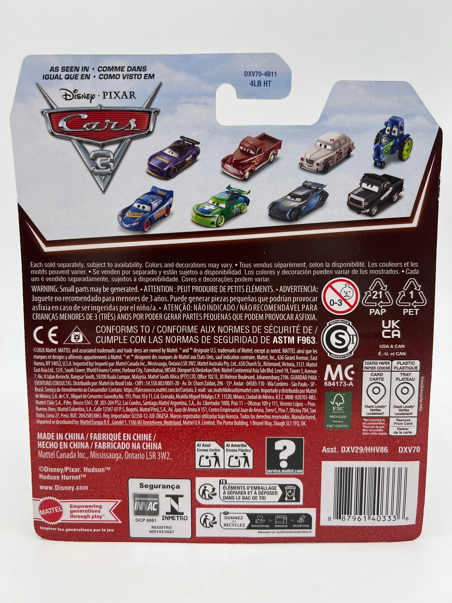 2026 Disney Pixar Cars 20 Years Dirt Track Fabulous Hudson Hornet 139B
