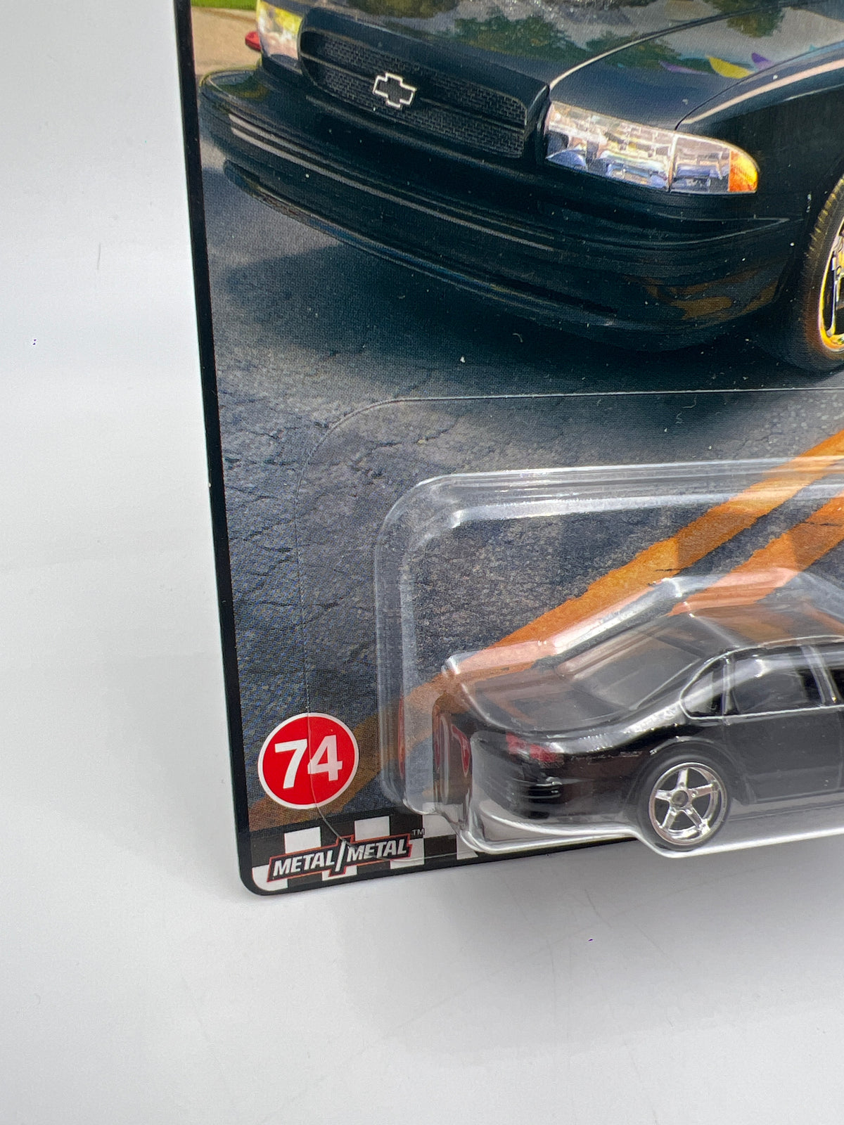 Hot Wheels Premium Boulevard #74 96 Chevy Impala SS Black W/Protector