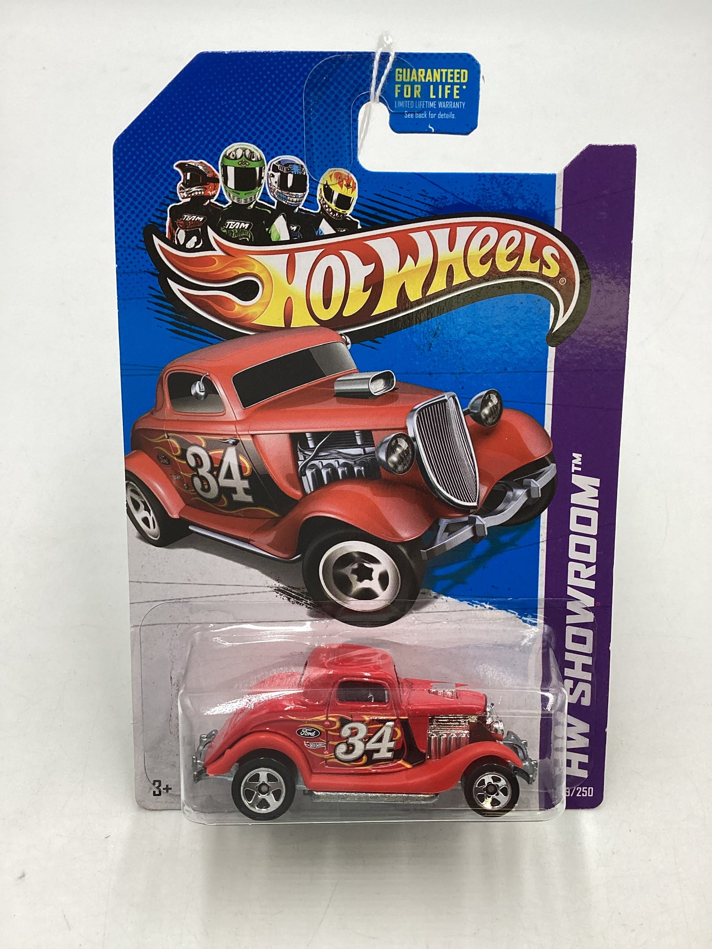 2013 Hot Wheels #189 34 Ford 3-Window Red Kmart Exclusive 237C