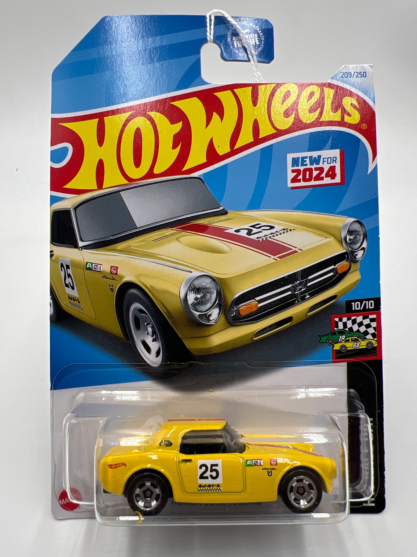 2024 Hot Wheels Q Case #209 Honda S800 Racing Yellow 77H