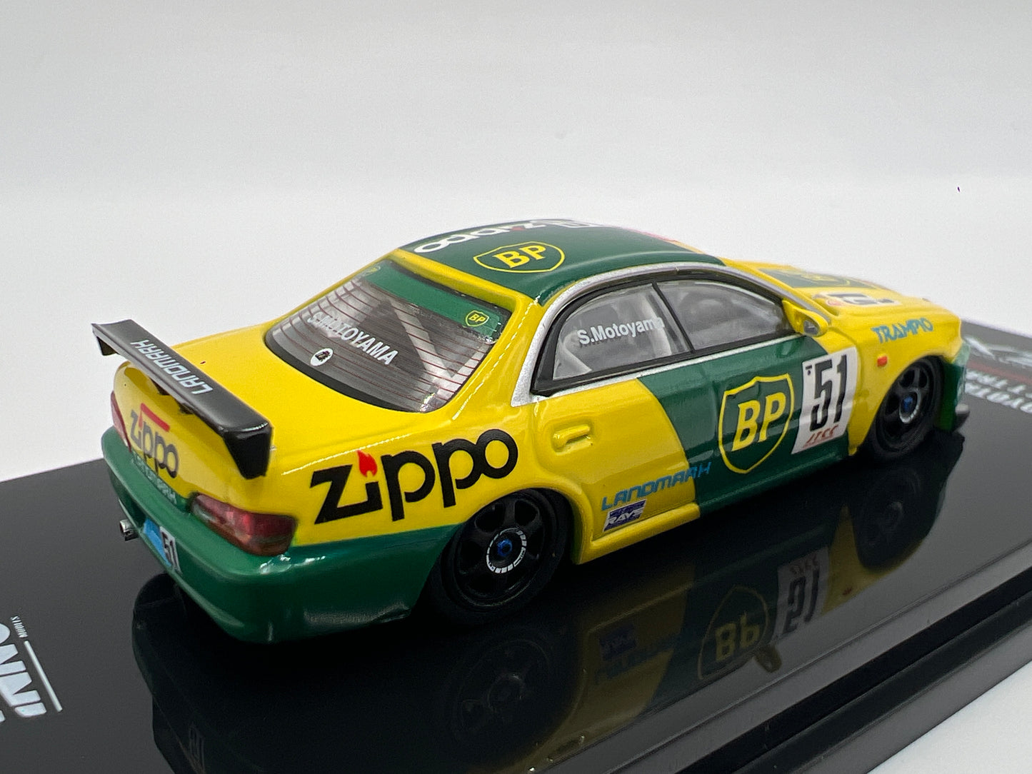 Inno64 1/64 Toyota Corona EXIV #51 Object T Trampio Zippo JTCC 1995 Green/Yellow