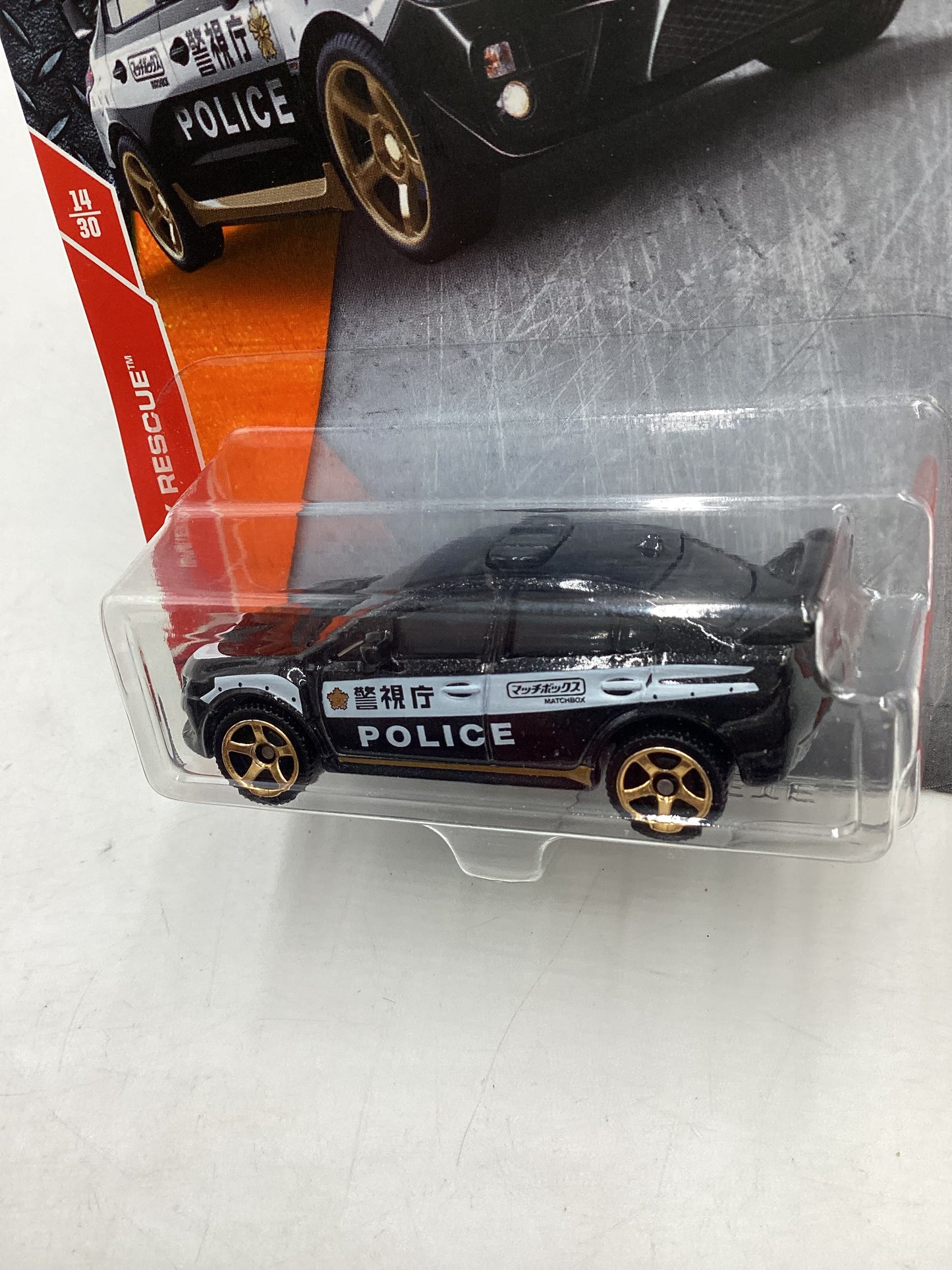 Matchbox MBX Rescue #14 15 Subaru WRX STI Police Black 209B