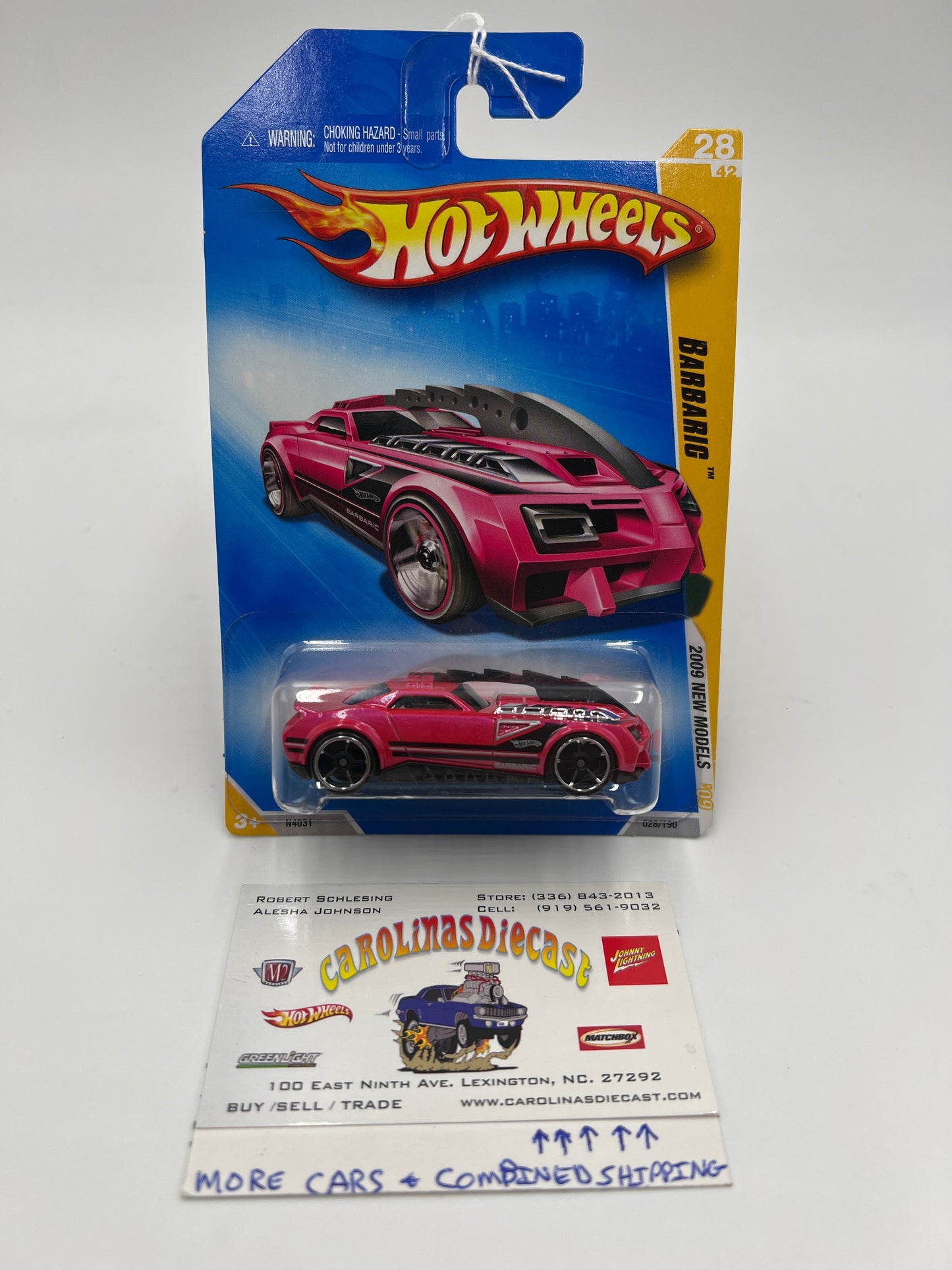 2009 Hot Wheels New Models #28 Barbaric Pink CC8