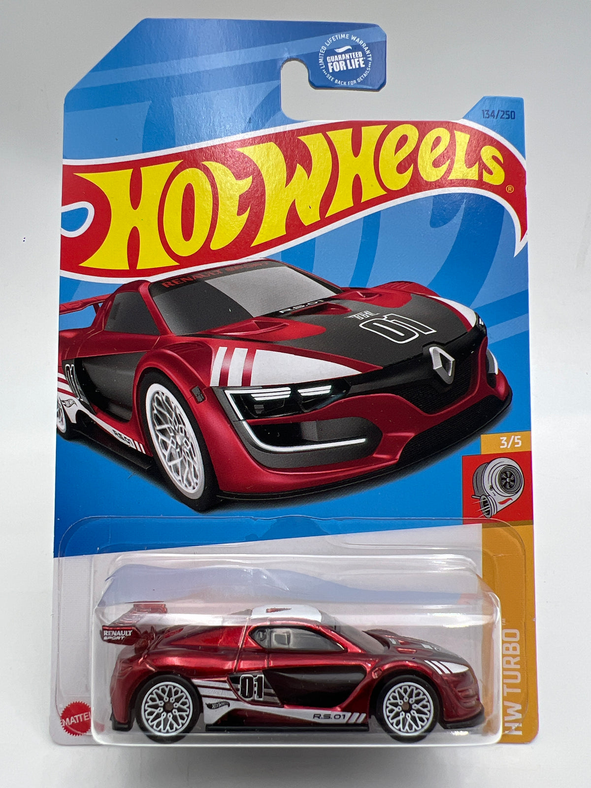 2023 Hot Wheels Super Treasure Hunt #134 Renault Sport R.S. 01 Red W/Protector