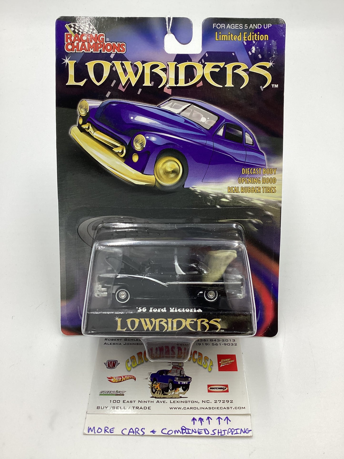 Racing Champions Lowriders 56 Ford Victoria HTF Black Version