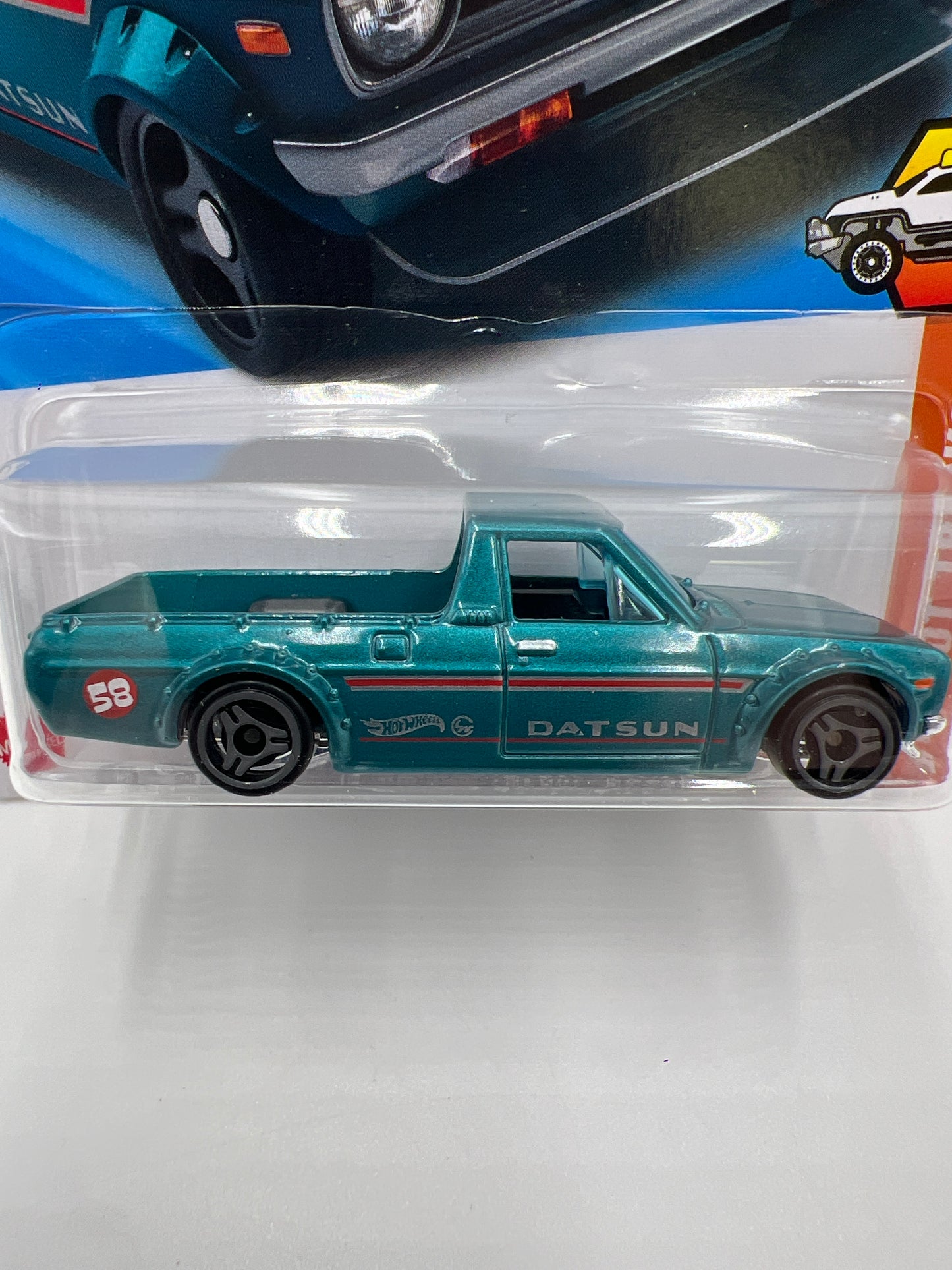2025 Hot Wheels D Case #93 1975 Datsun Sunny Truck B120 Blue 88F