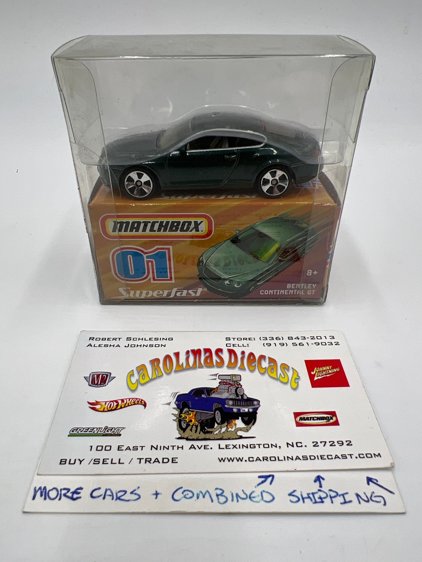 Matchbox Superfast #1 Bentley Continental GT Green
