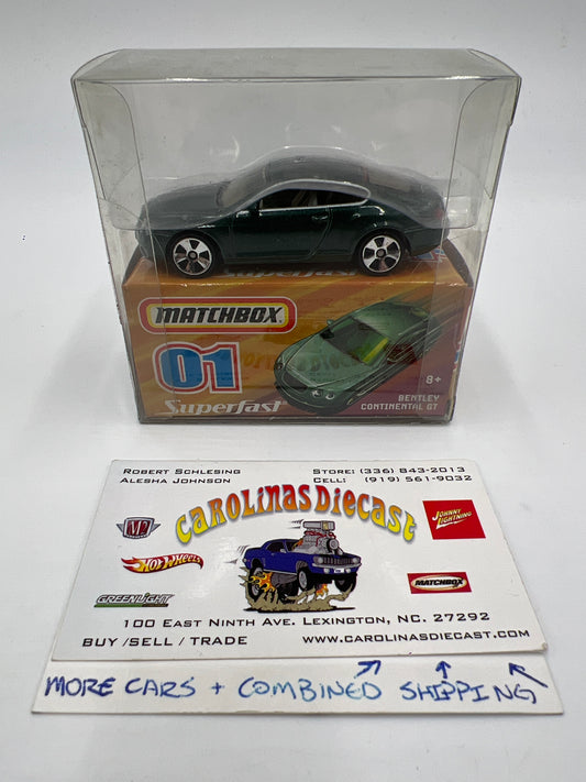 Matchbox Superfast #1 Bentley Continental GT Green