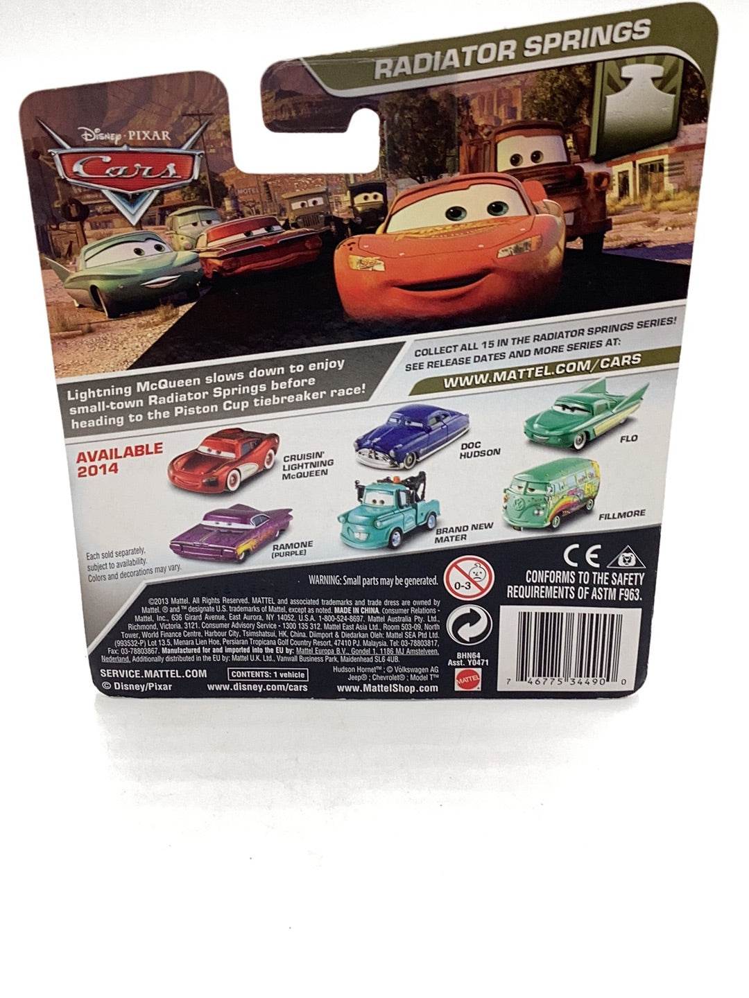 Disney Pixar Cars Radiator Springs Fillmore 141D