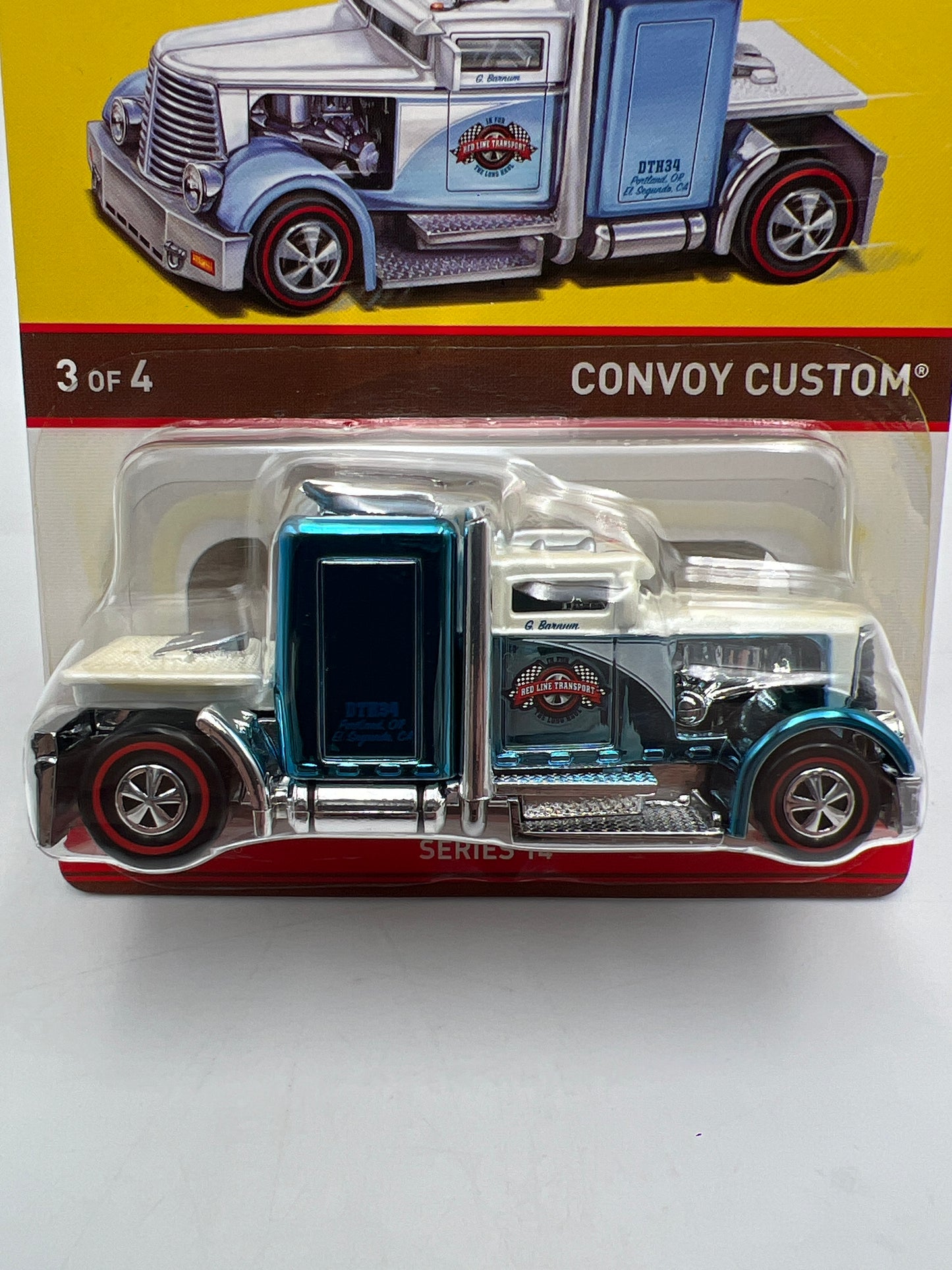 2016 Hot Wheels RLC Neo-Classics Series 14 #3 4349/6000 Convoy Custom W/Protector