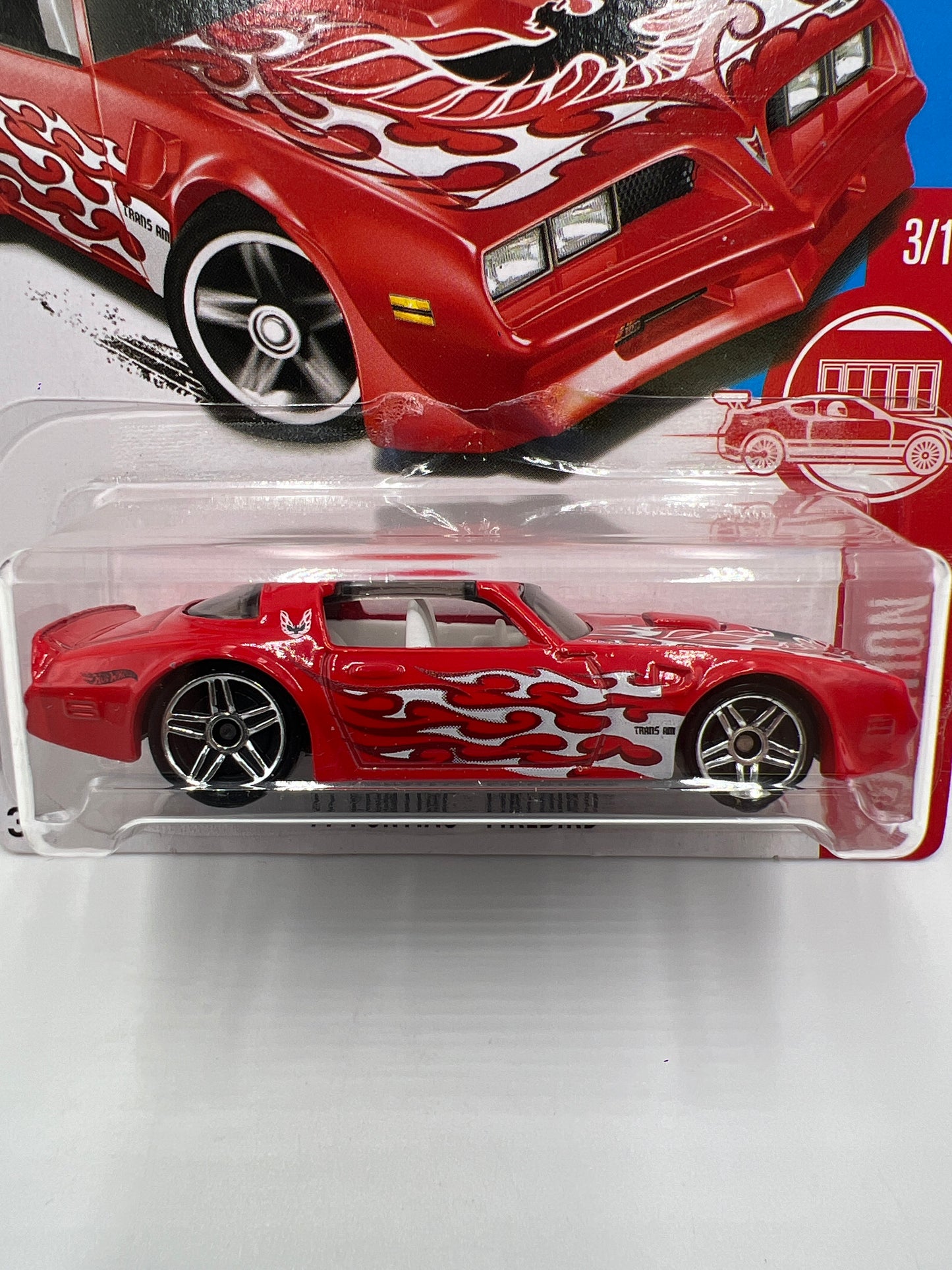 Hot Wheels Target Red Edition 77 Pontiac Firebird Red W/Protector