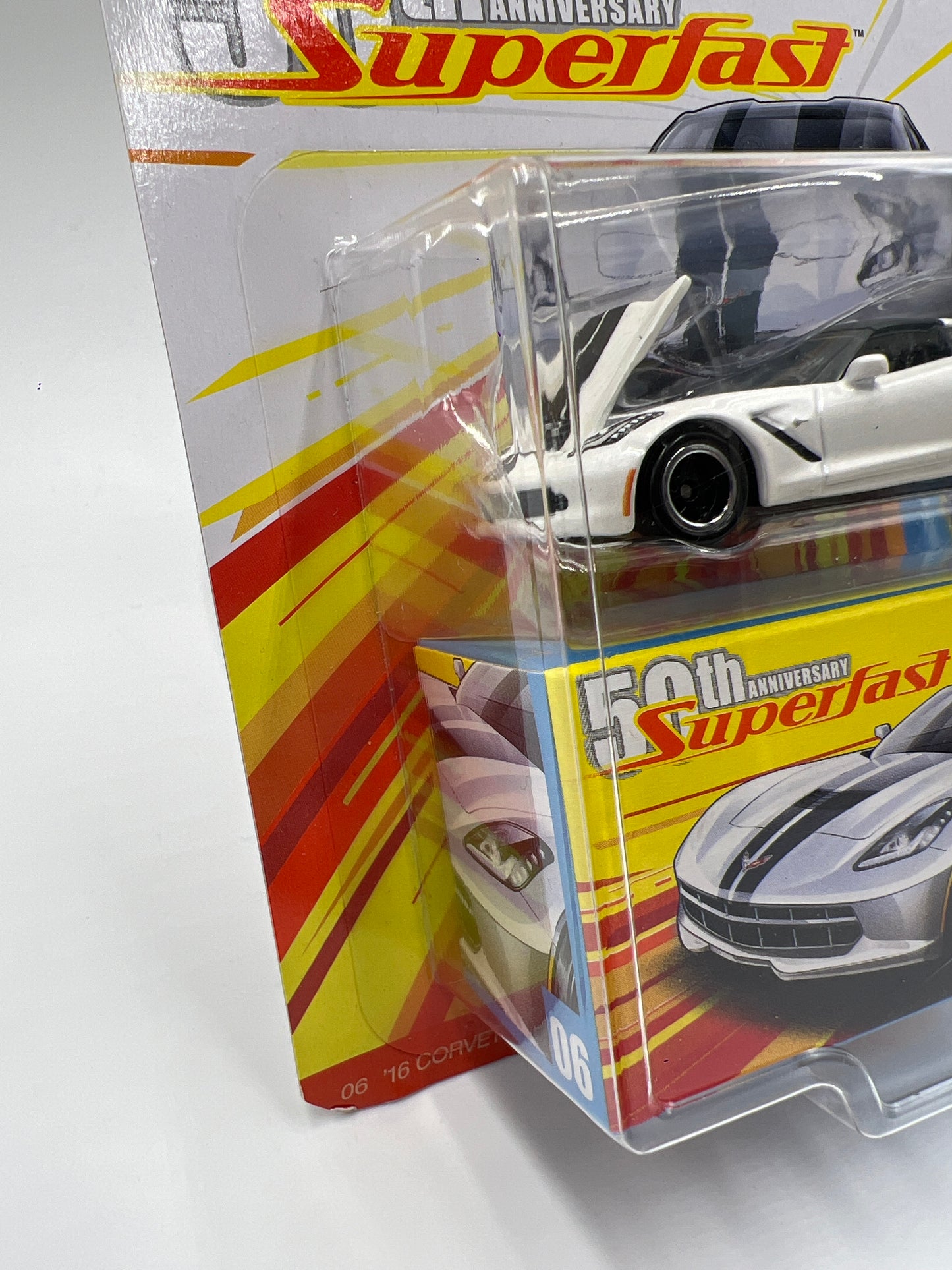 Matchbox 50th Anniversary Superfast #6 16 Corvette Stingray White 174G