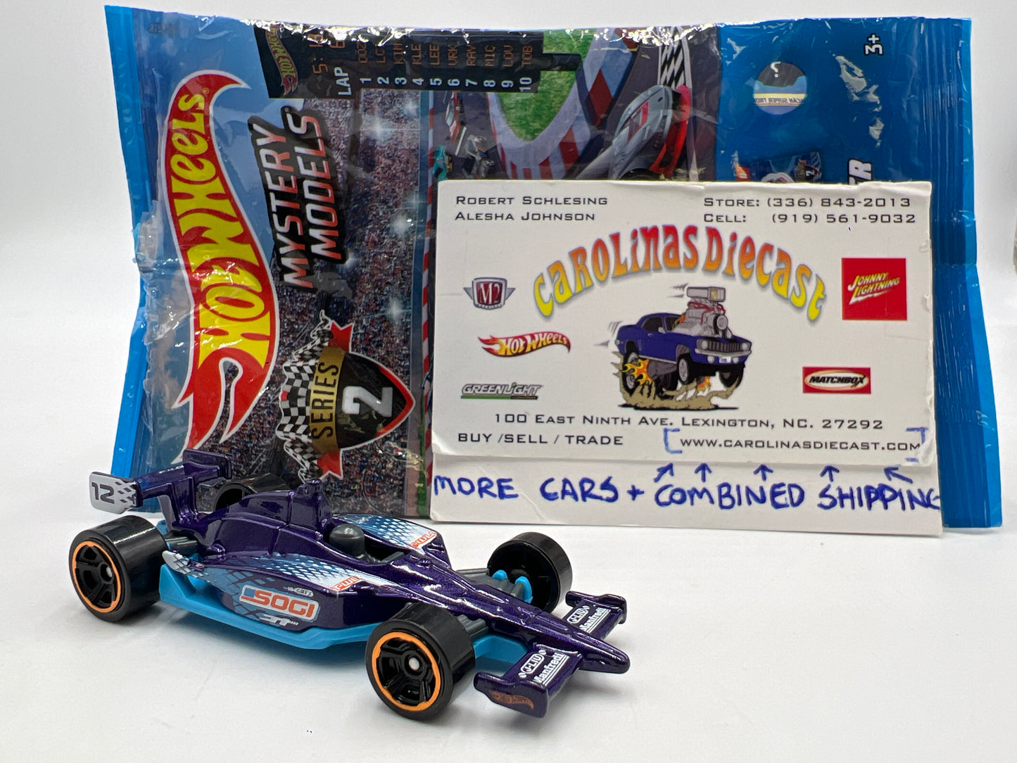 2019 Hot Wheels Mystery Models Series 2 #12 Indy 500 Oval Purple