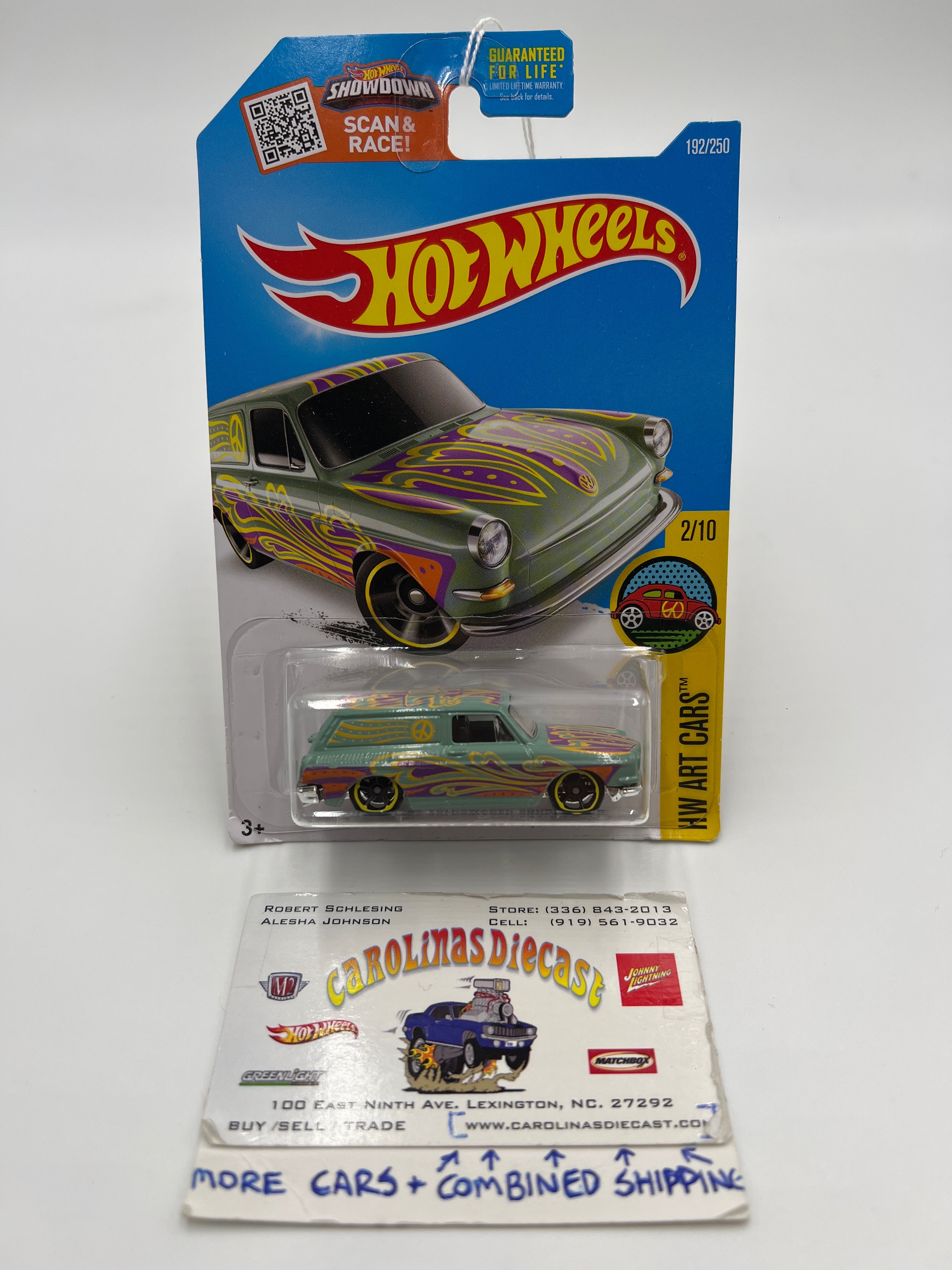 2016 Hot Wheels Art Cars #192 Custom 69 Volkswagen Squareback