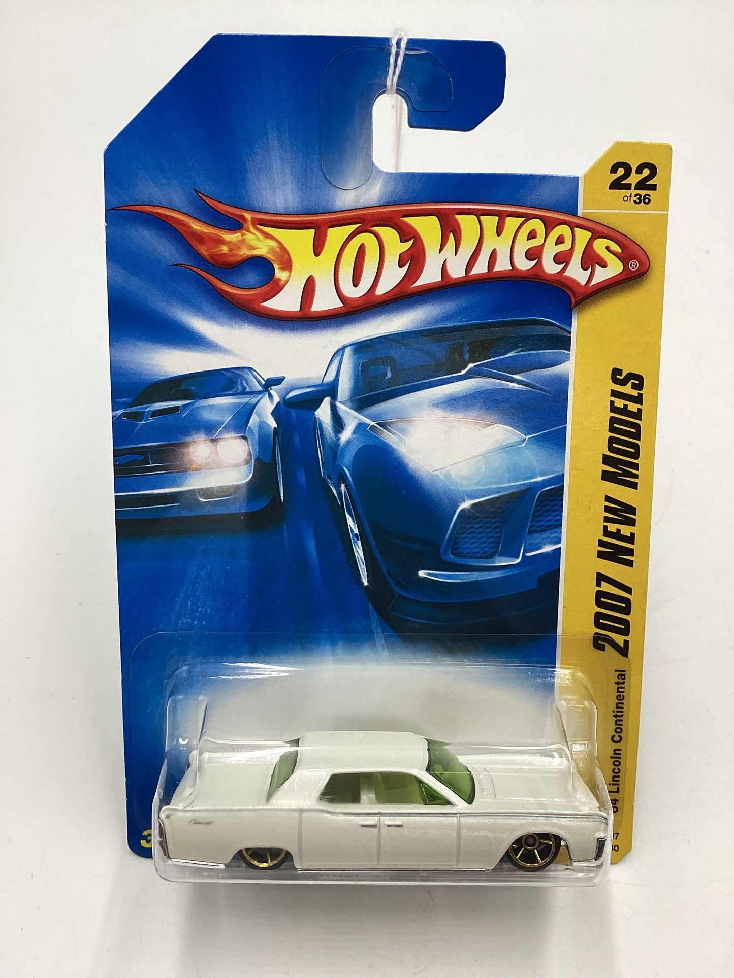 2007 Hot Wheels New Models #22 64 Lincoln Continental White 59E