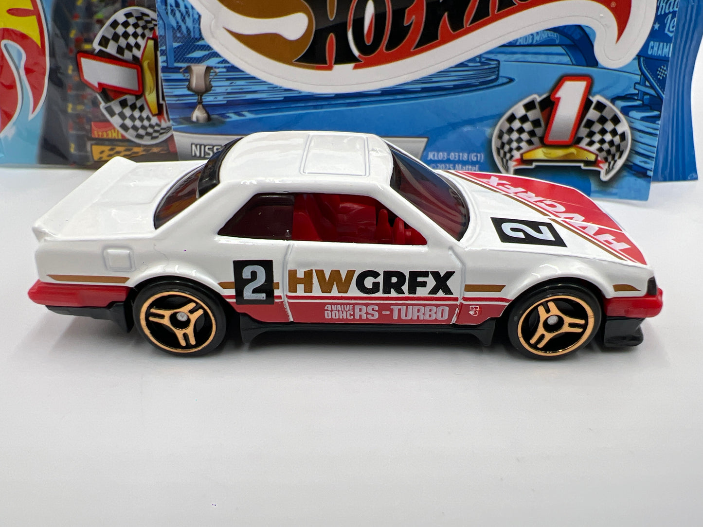 2025 Hot Wheels Mystery Models Series 1 #2 Chase 82 Nissan Skyline RS KDR30 White