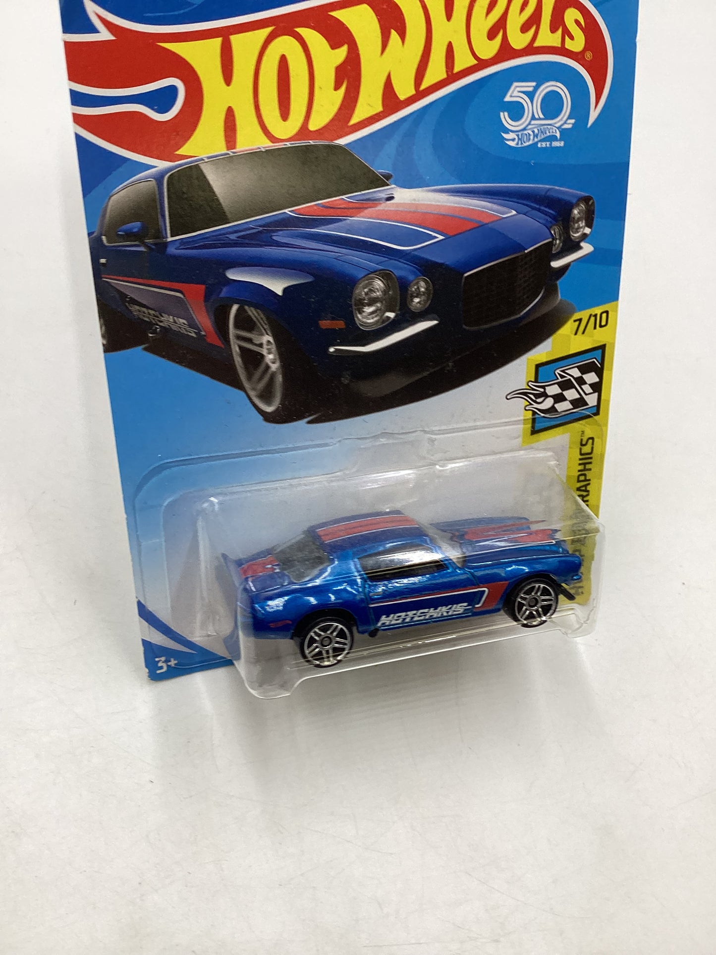 2018 Hot Wheels #153 Blue 70 Camaro 17F