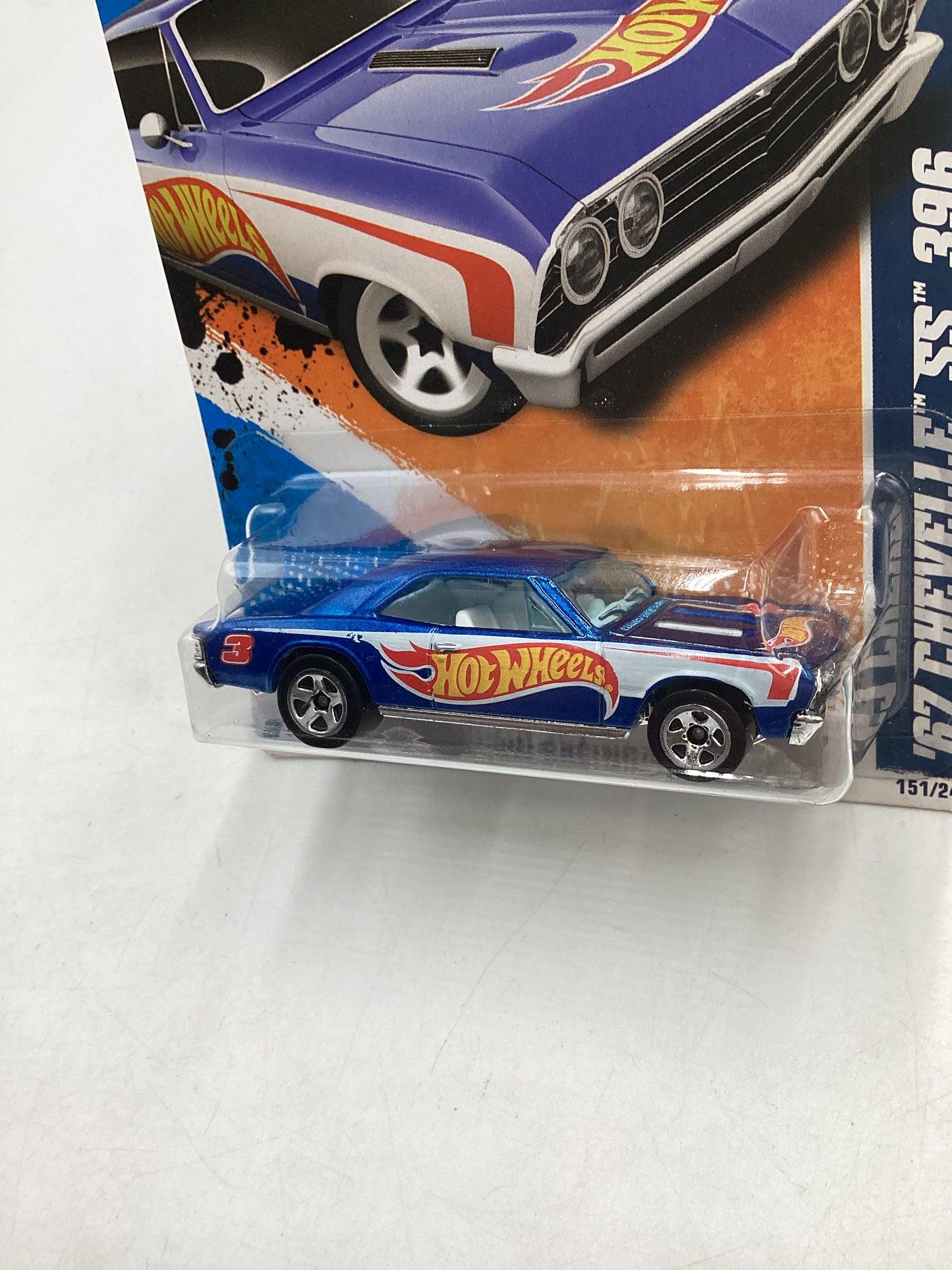 2011 Hot wheels #151 67 Chevelle SS 396 Blue 11G